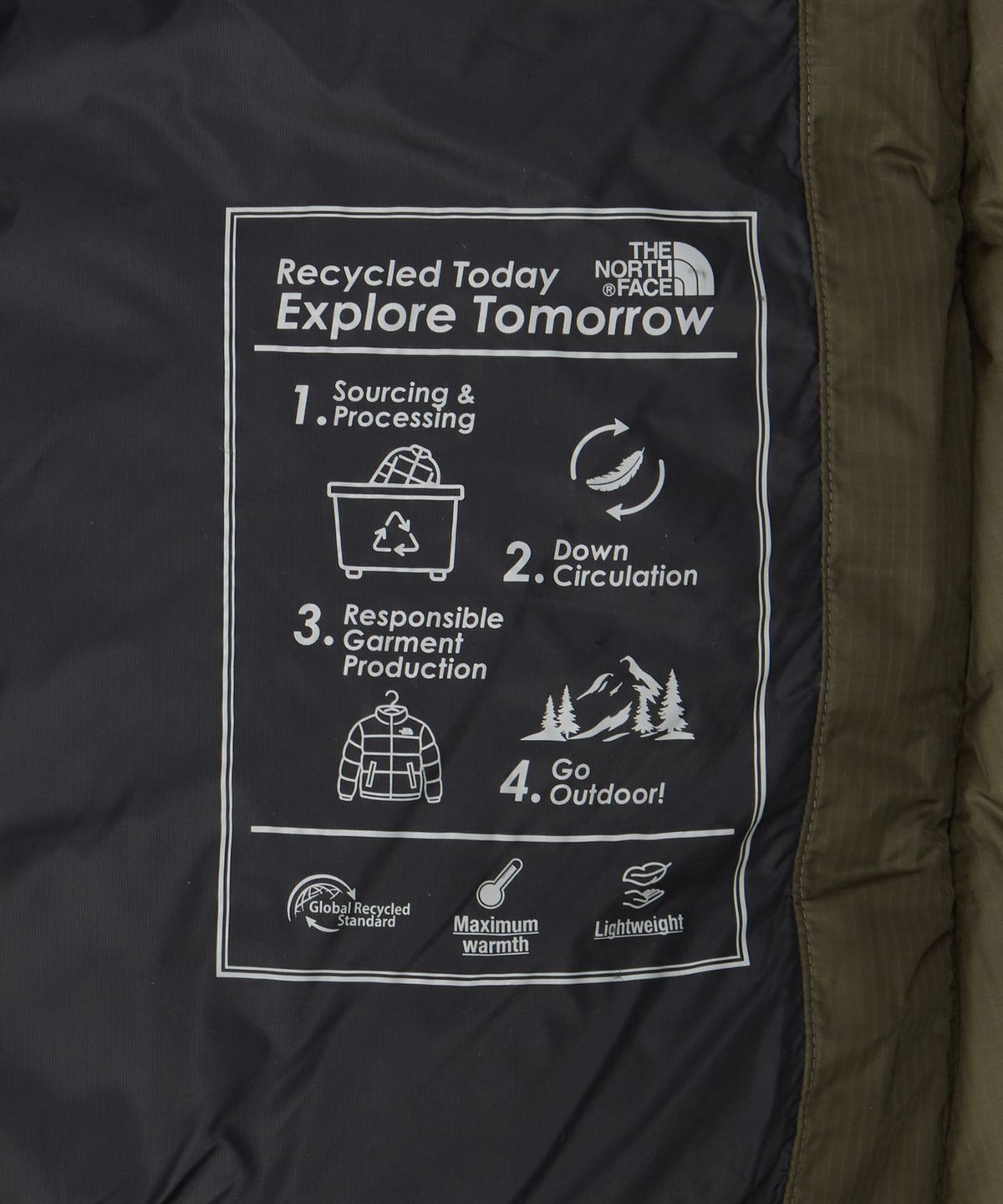 노스페이스(THE NORTH FACE) NJ1DS60C 남성 트레일 팩 다운 자켓 DARK KHAKI