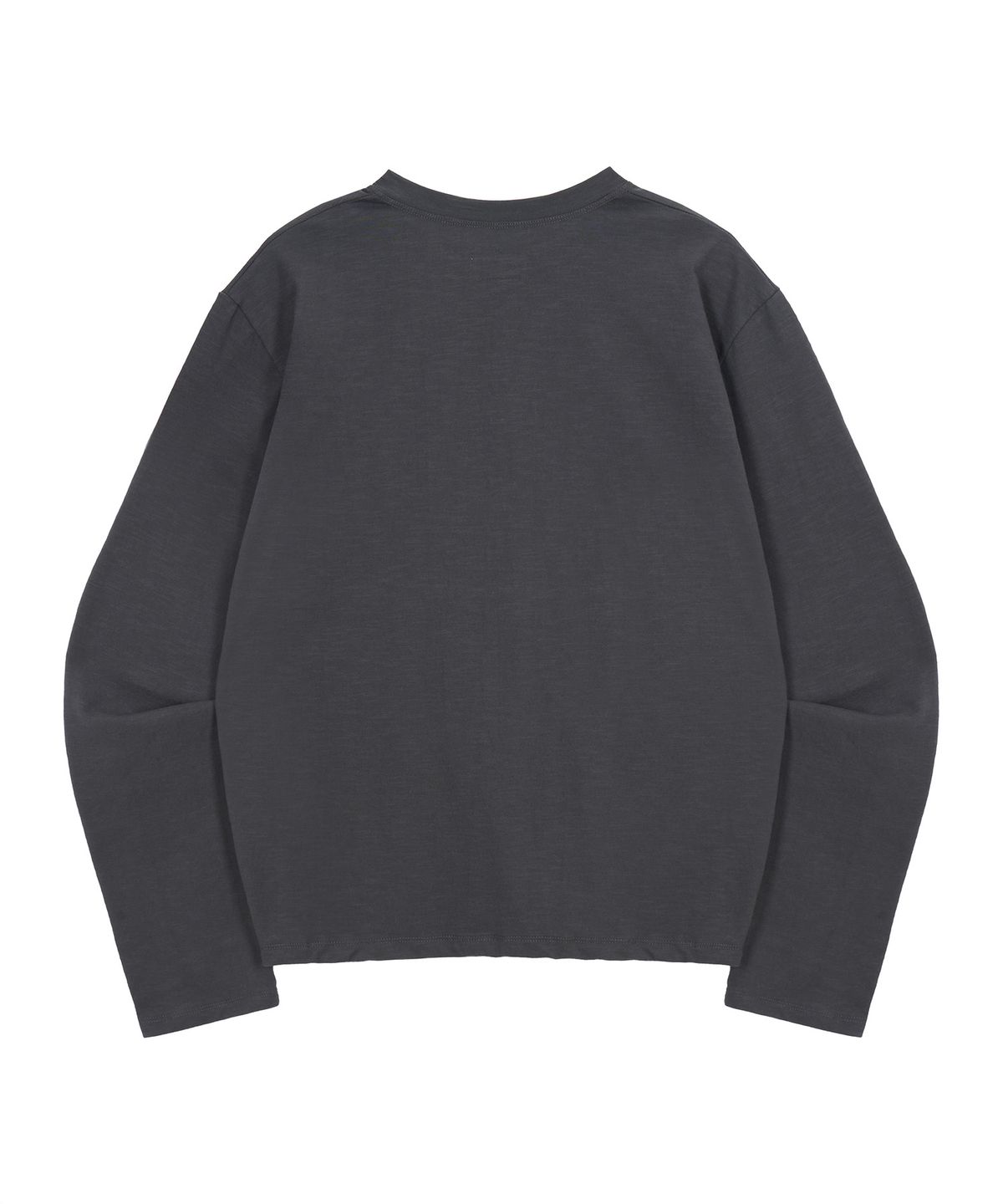 엔도어(ENDOOR) Offset Placket Long Sleeve (Dark Gray)