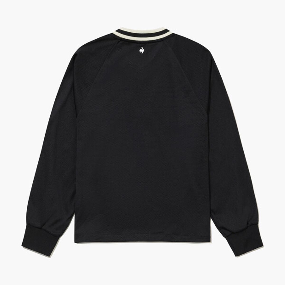 르꼬끄 골프(LECOQ GOLF) 여성 메쉬 브이넥 래글런 긴팔 티셔츠 _BLCK GR322LRL81