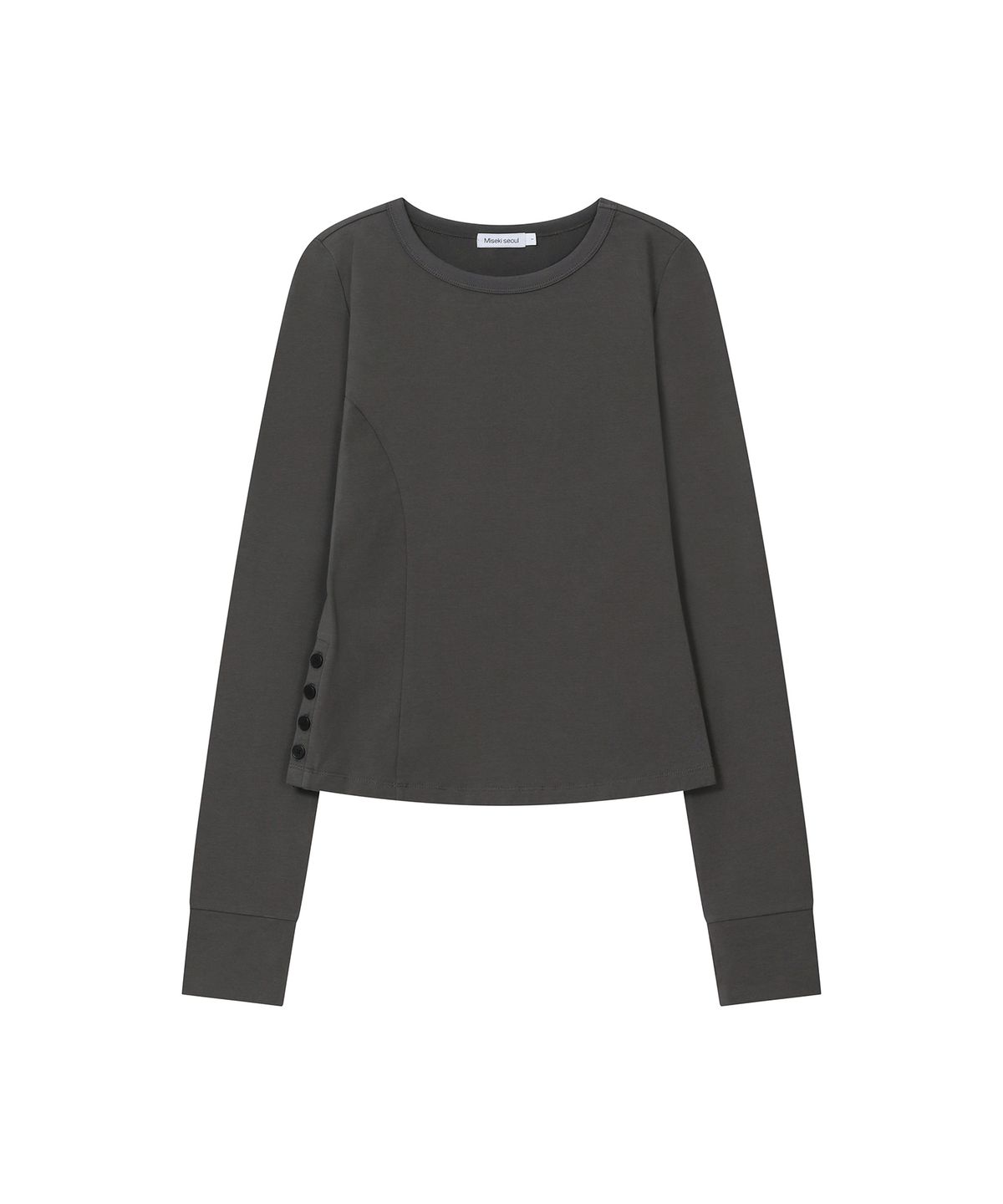미세키서울(MISEKI SEOUL) Contrast layered long sleeve SET CHARCOAL