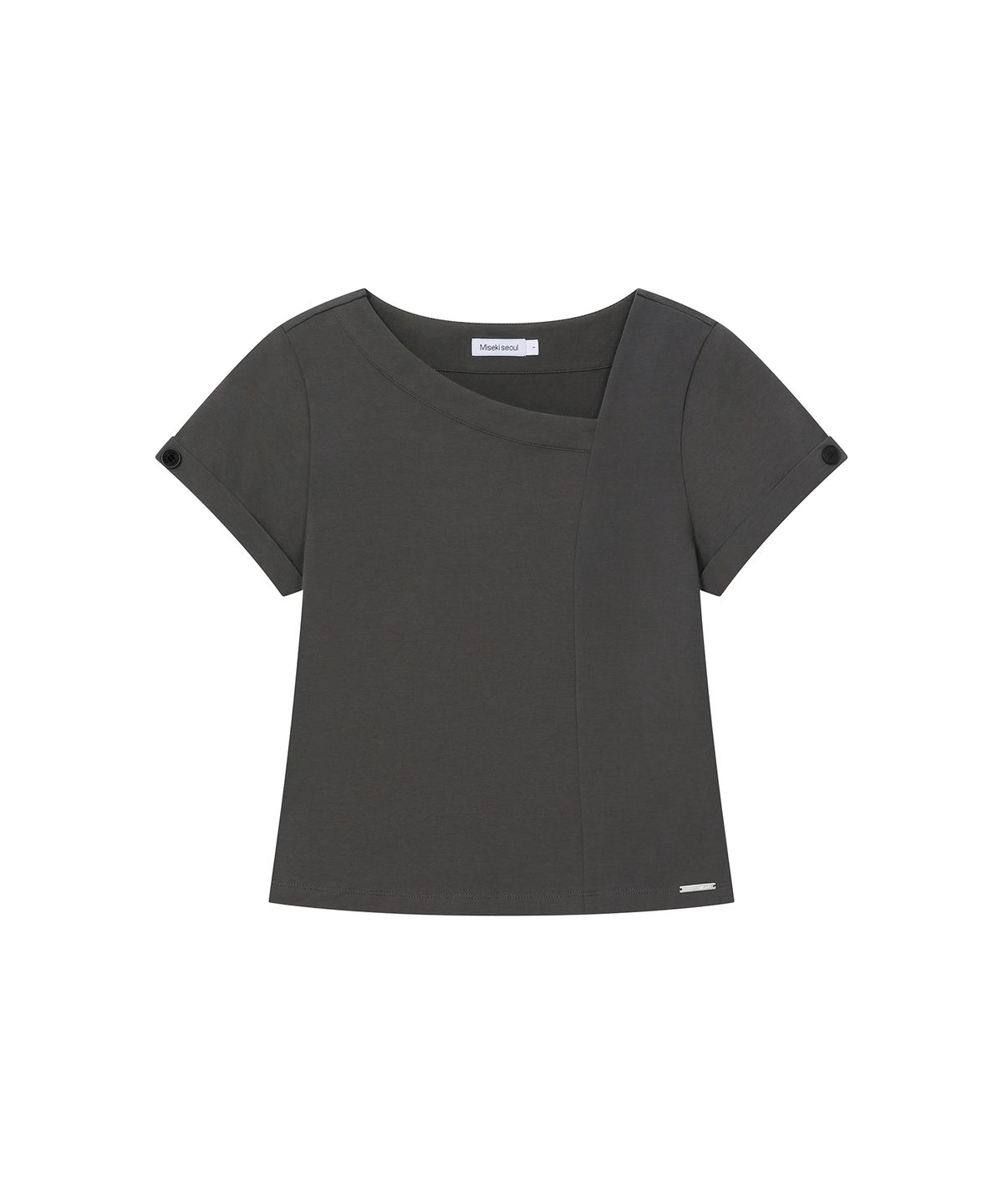미세키서울(MISEKI SEOUL) Contrast layered long sleeve SET CHARCOAL