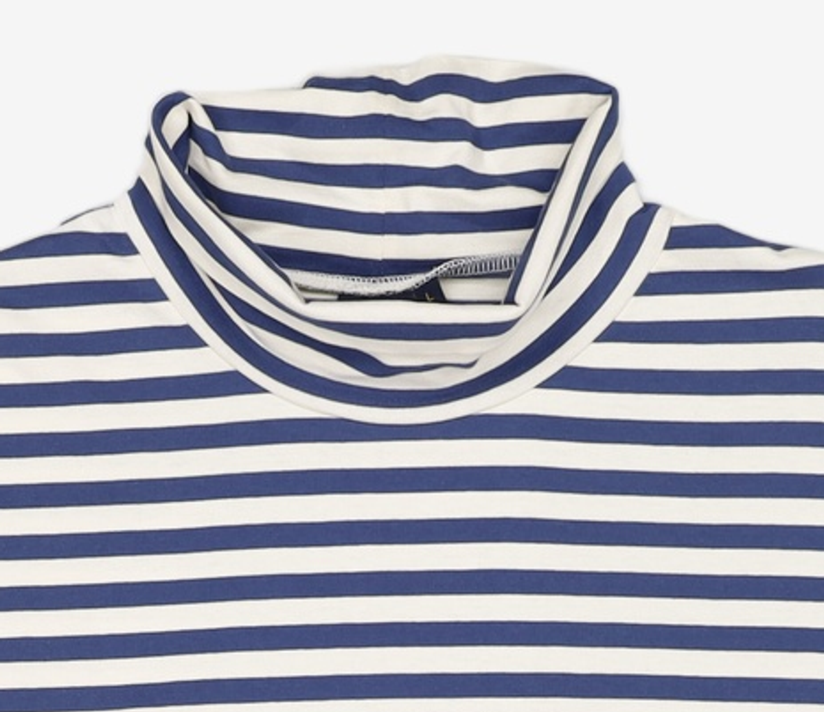 오아이오아이 컬렉션(OIOI COLLECTION) STRIPE TURTLENECK LONG SLEEVE T-SHIRT [BLUE] L