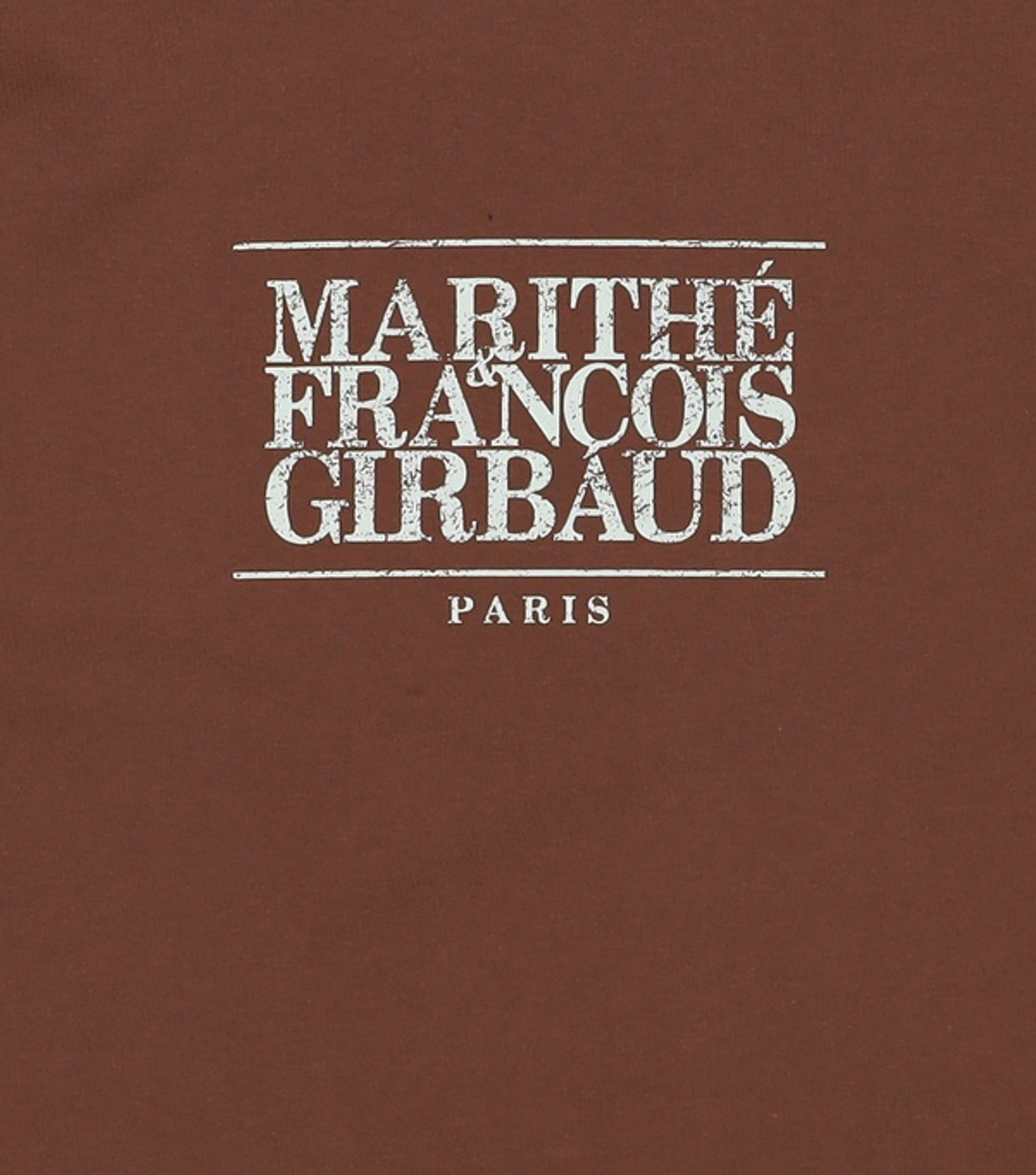 마리떼 프랑소와 저버(MARITHÉ + FRANҪOIS GIRBAUD) AEROCOOL CRACK CLASSIC LOGO RINGER TEE brown M