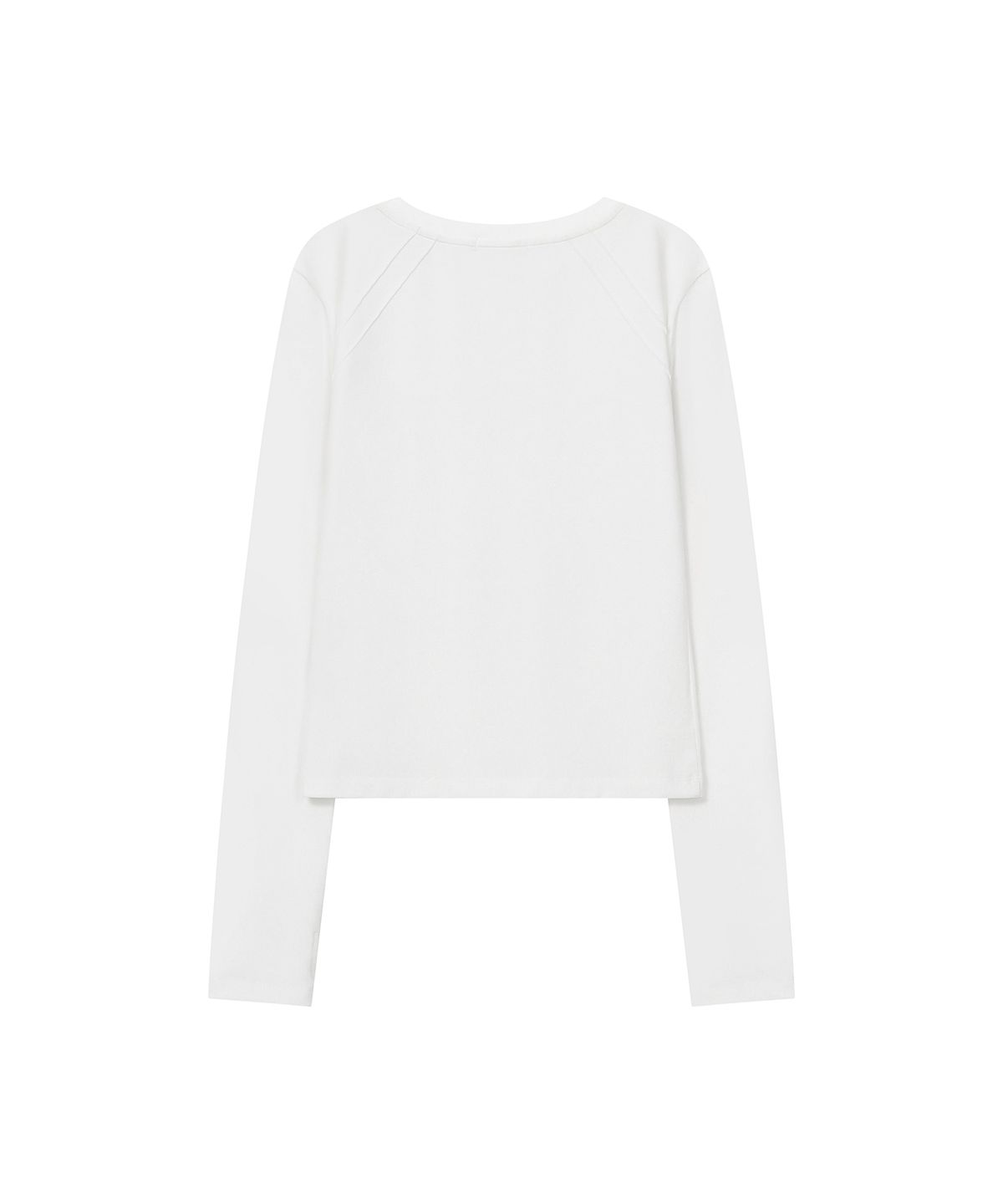 미세키서울(MISEKI SEOUL) Reverse overlock long sleeve WHITE