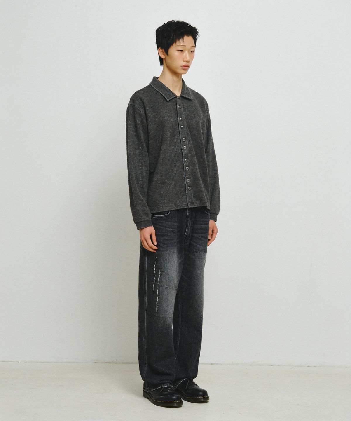 엔도어(ENDOOR) Pin Shirt (Blue Pin)