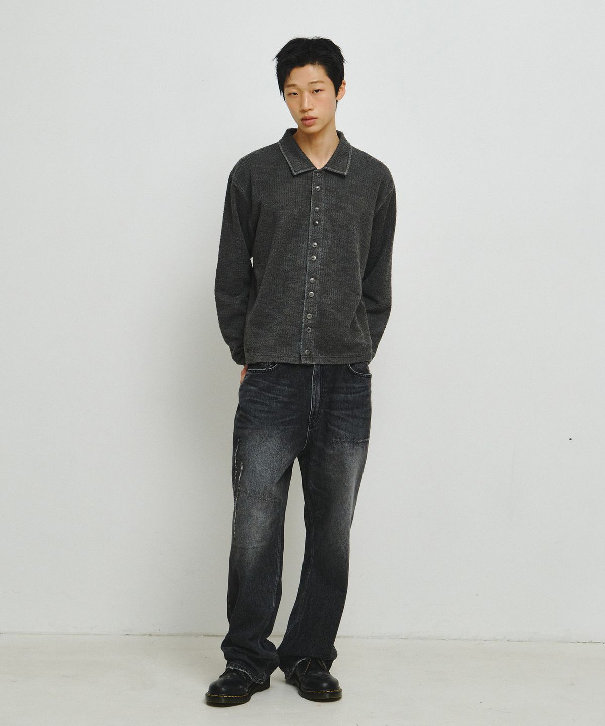 엔도어(ENDOOR) Pin Shirt (Blue Pin)