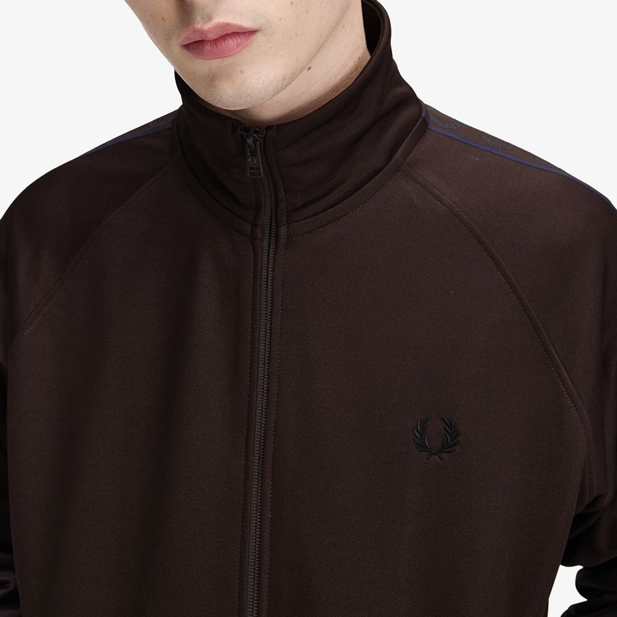 프레드페리(FRED PERRY) [Sport] 컨트라스트 테잎 트랙 재킷 - 리치브라운 AFPM2G35557-33C