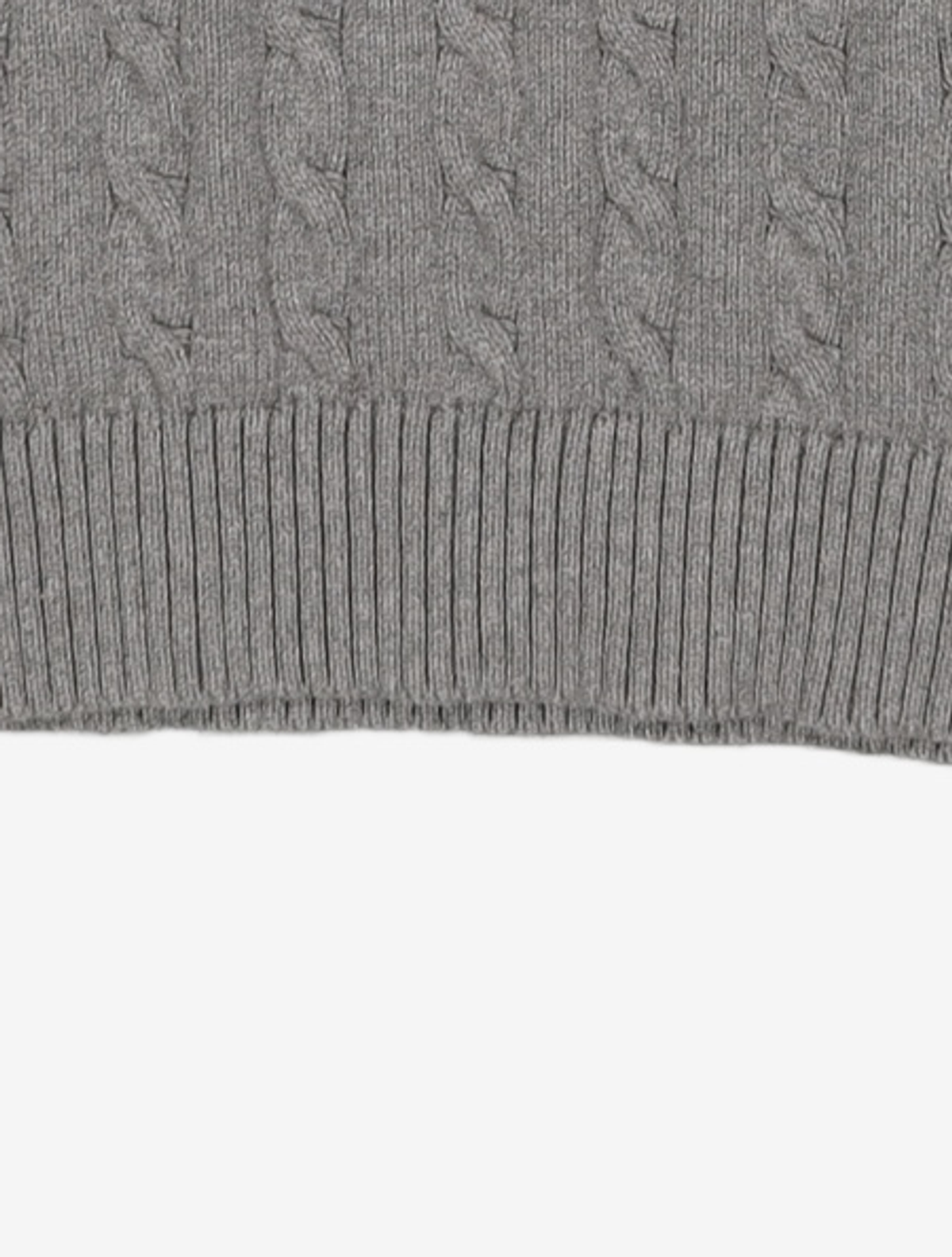 세컨모놀로그(SECONDMONO) Heavyweight Cable Half Zip Knit [GRAY]_COOSKT042GRAY L