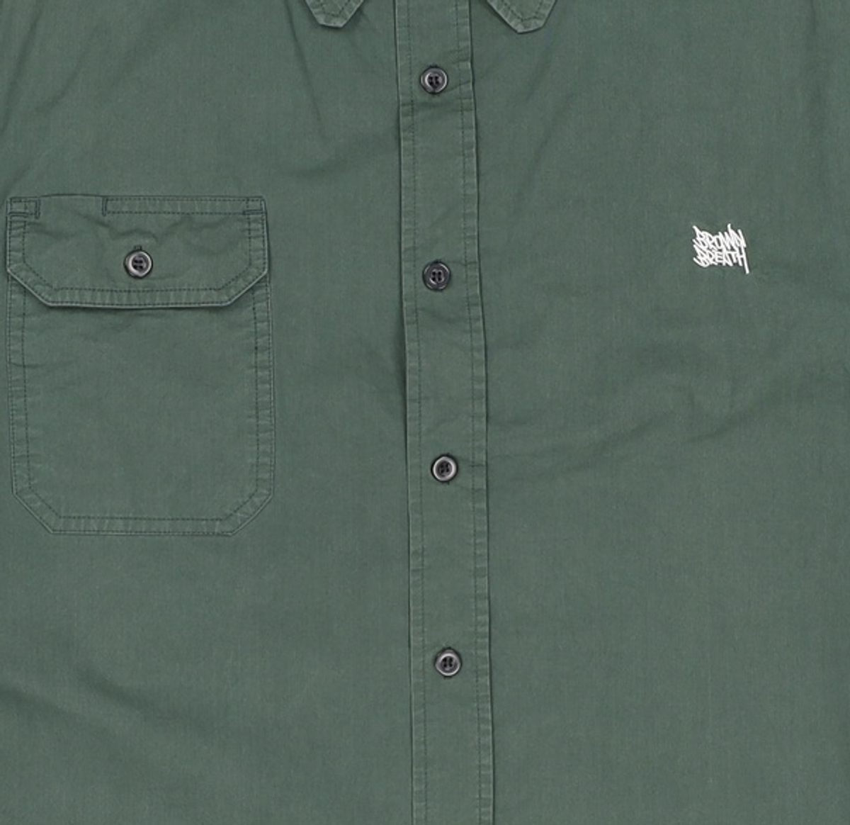 브라운브레스(BROWNBREATH) TAG HALF SHIRTS - DARK GREEN XL