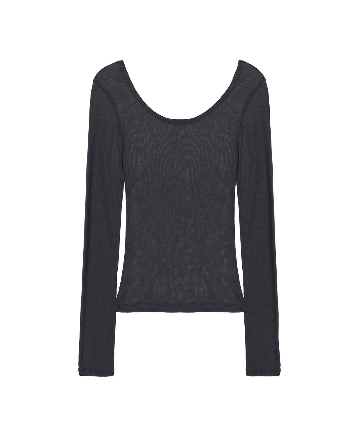 닉앤니콜(NICK&NICOLE) LAYERED BOAT NECK TOP_CHARCOAL