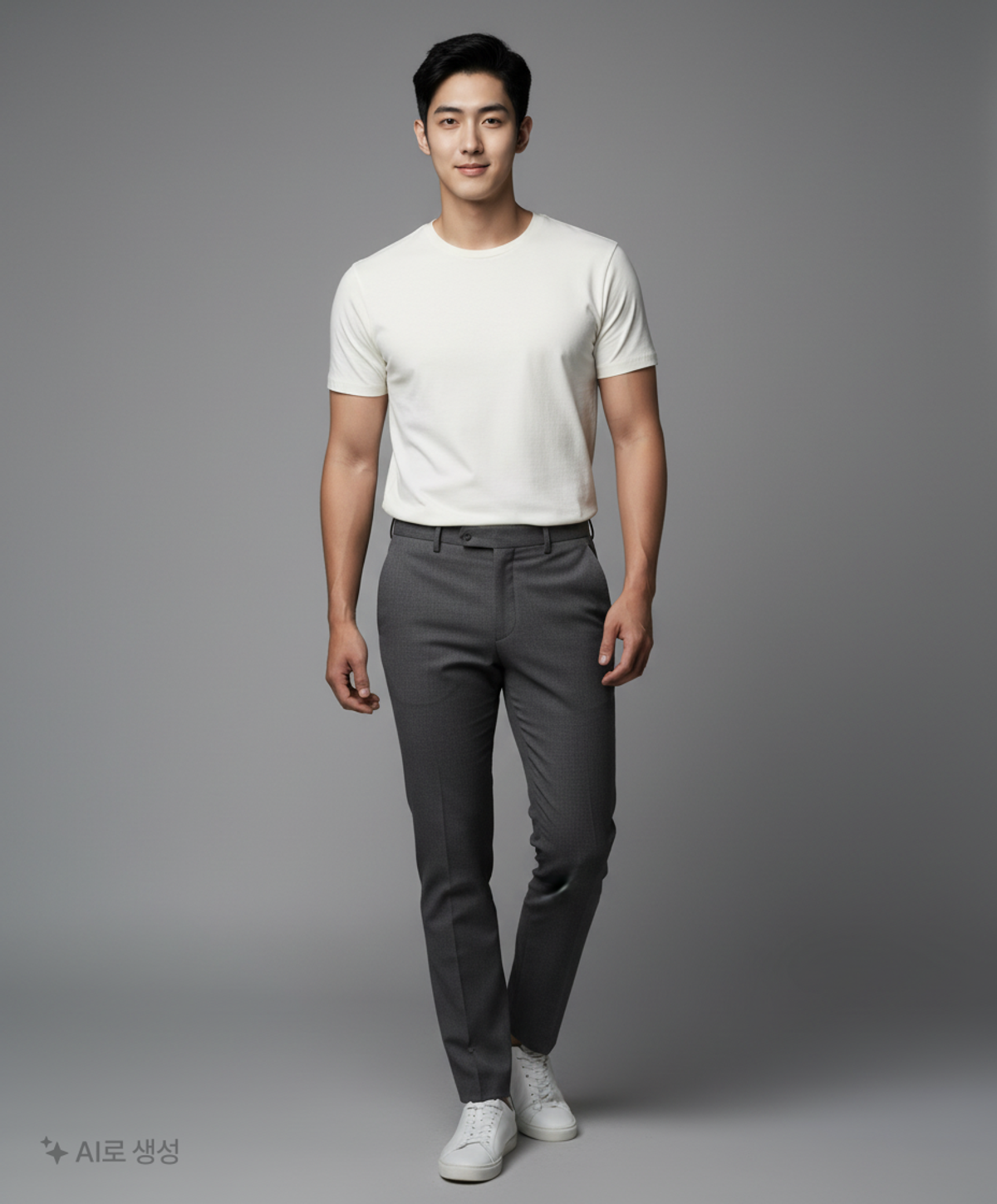 무신사 스탠다드(MUSINSA STANDARD) 레이어드 크루 넥 티셔츠_긴 기장 [화이트] M
