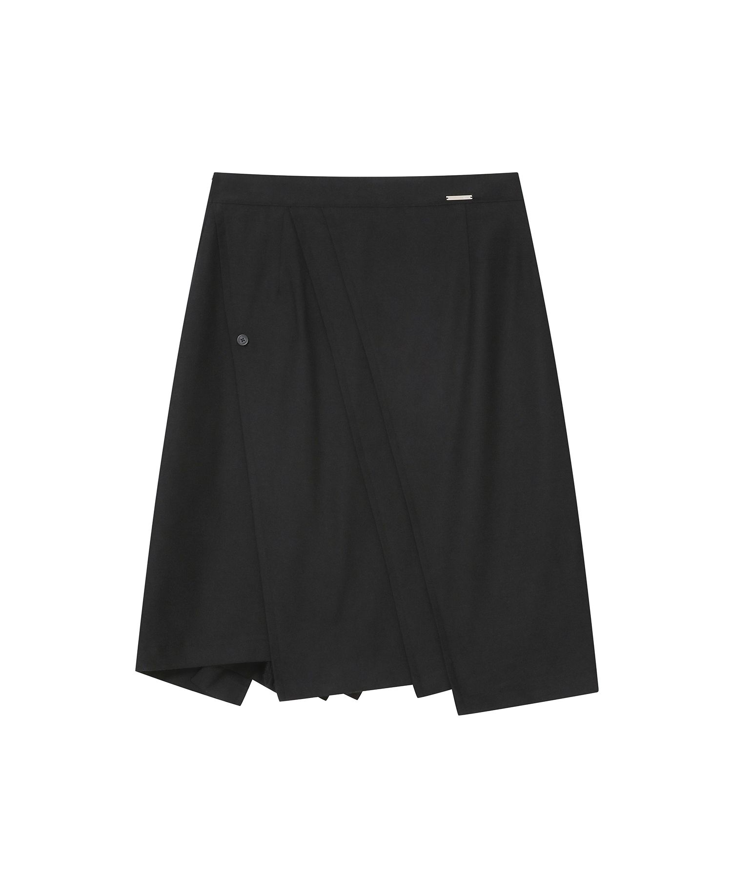 미세키서울(MISEKI SEOUL) Diagonal pleats midi skirt BLACK - 사이즈