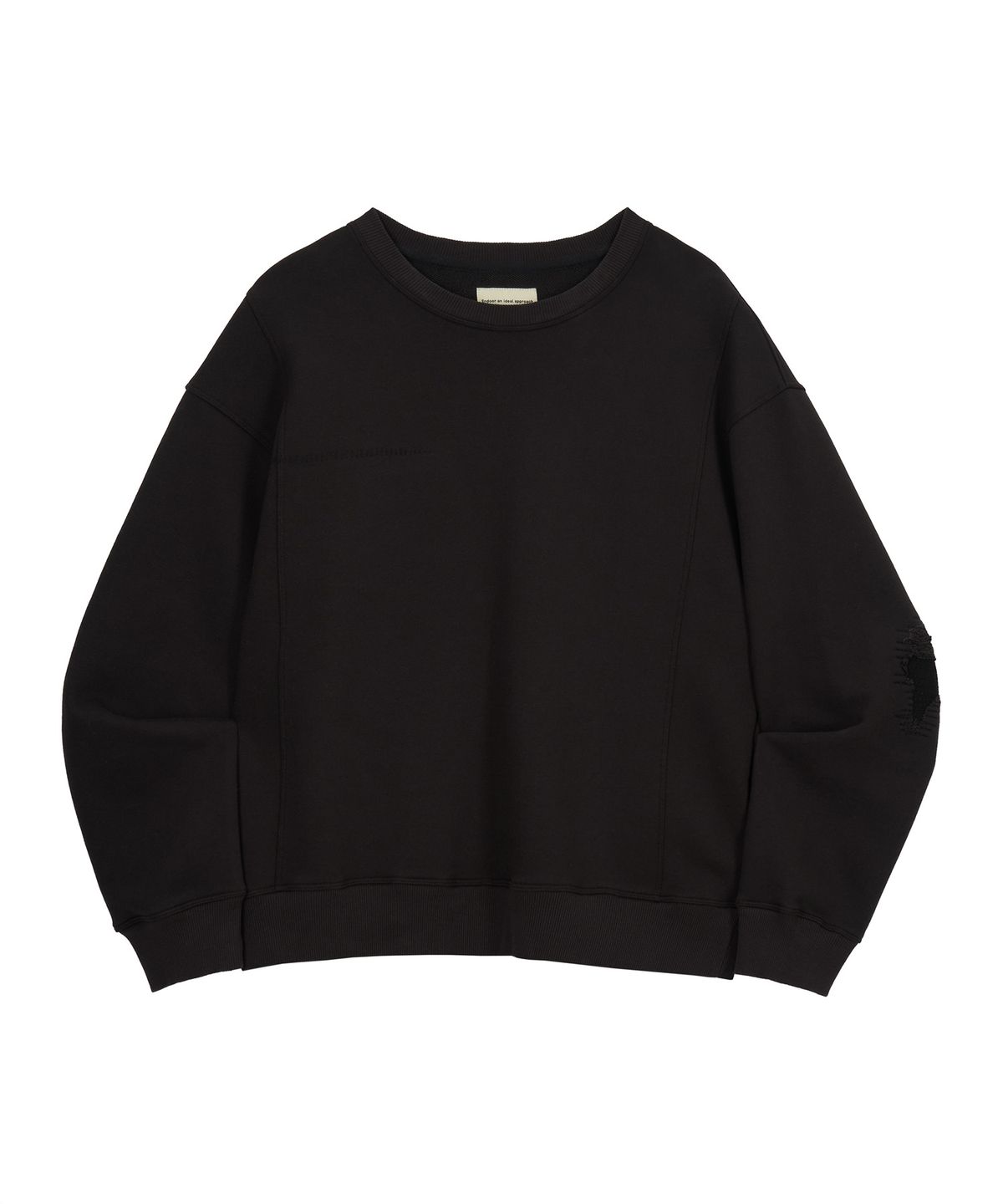 엔도어(ENDOOR) Mend Stitch Sweatshirt (Smoke Black)