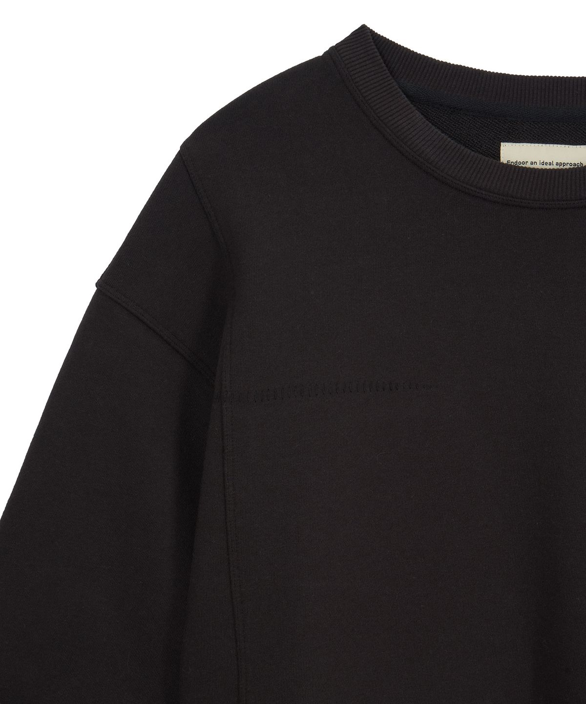 엔도어(ENDOOR) Mend Stitch Sweatshirt (Smoke Black)