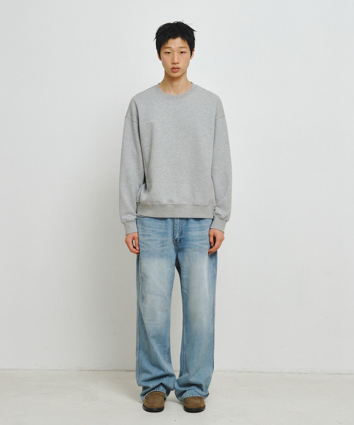 엔도어(ENDOOR) Mend Stitch Sweatshirt (Gray)