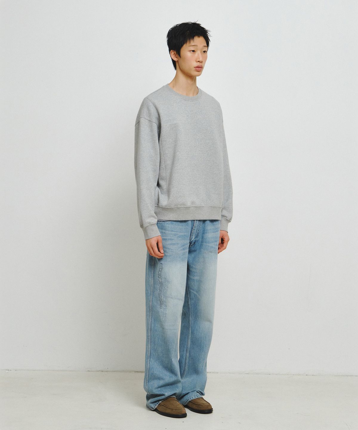 엔도어(ENDOOR) Mend Stitch Sweatshirt (Gray)