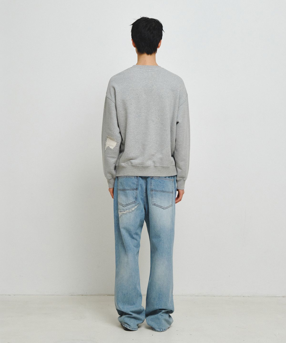 엔도어(ENDOOR) Mend Stitch Sweatshirt (Gray)