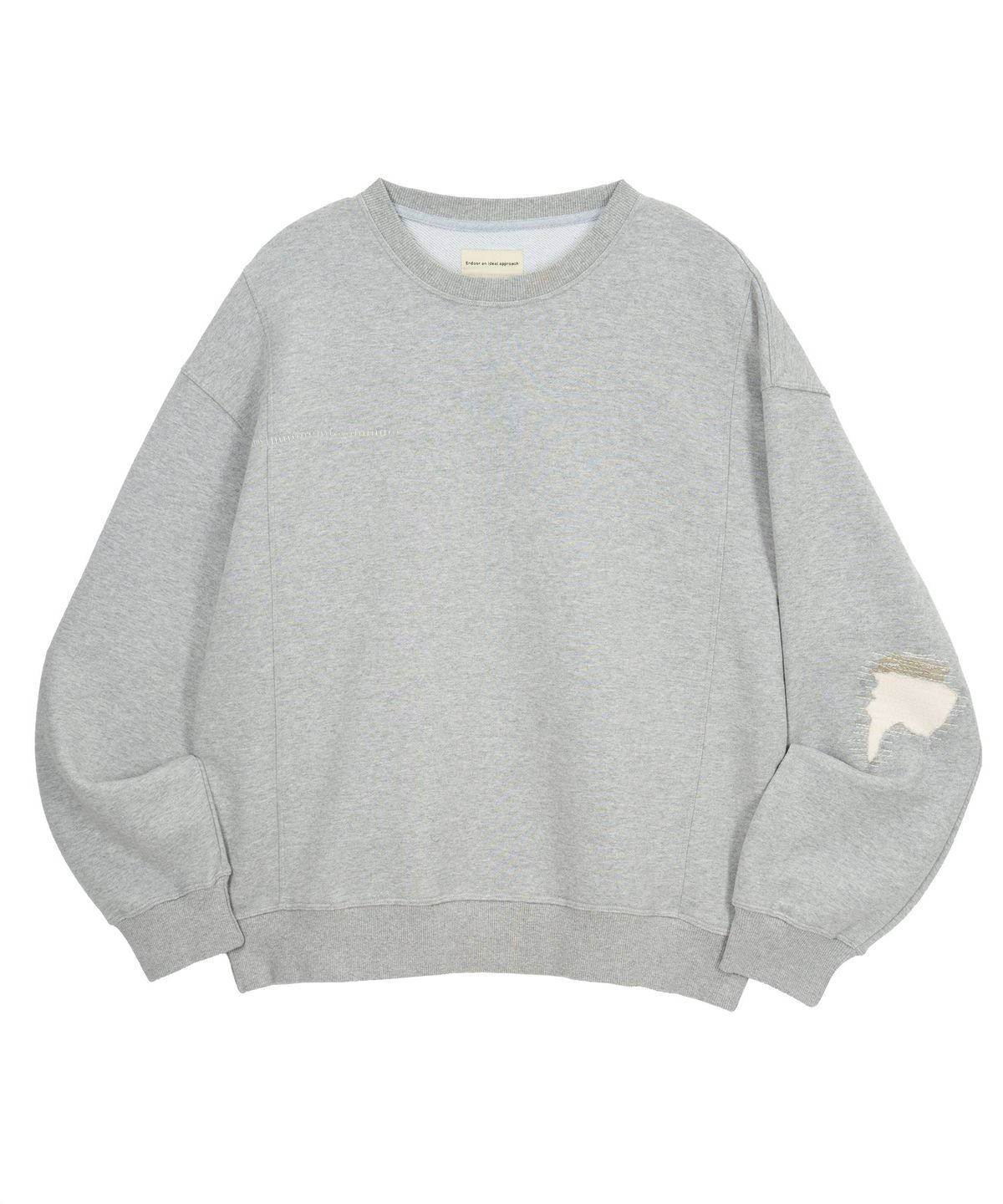 엔도어(ENDOOR) Mend Stitch Sweatshirt (Gray)