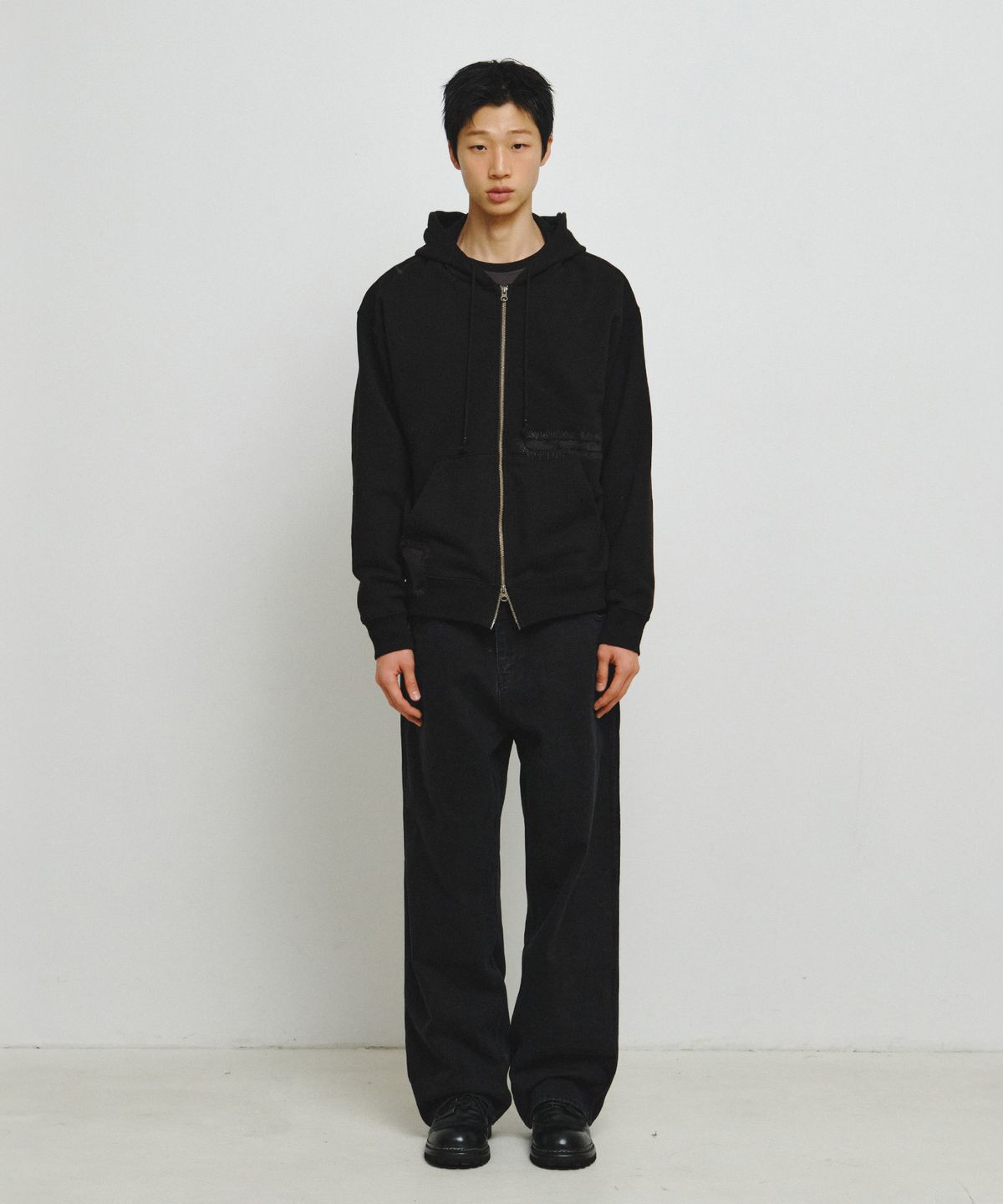 엔도어(ENDOOR) Scar Zip Hoodie (Black)