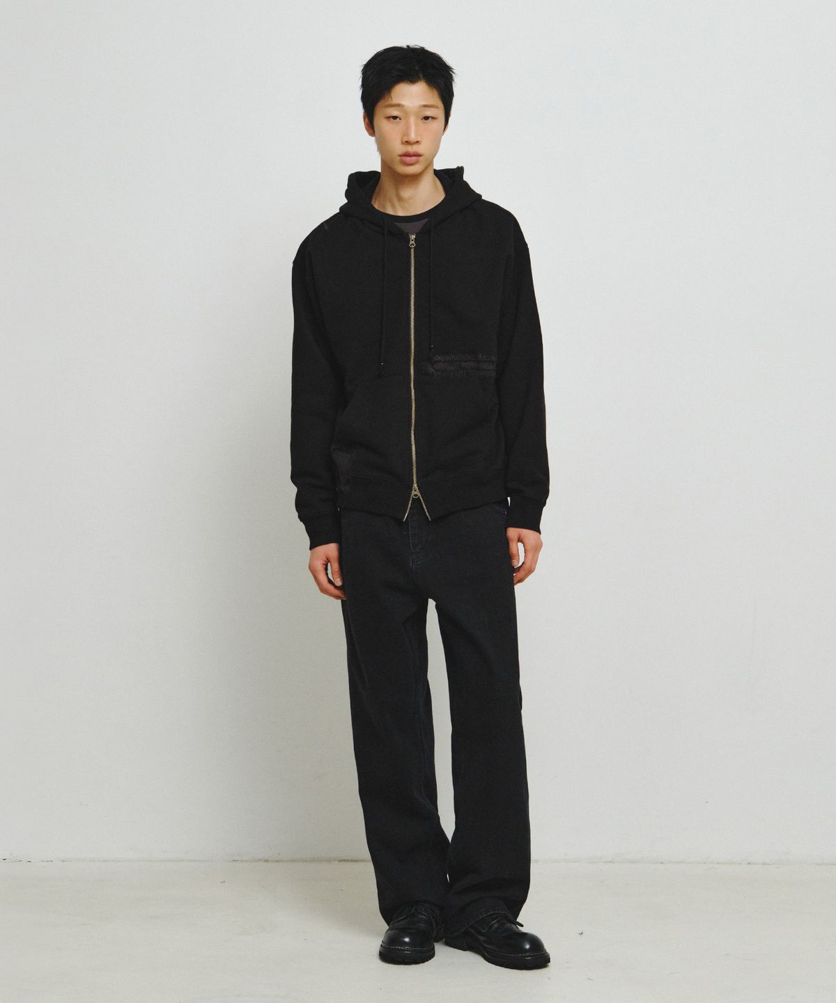 엔도어(ENDOOR) Scar Zip Hoodie (Black)