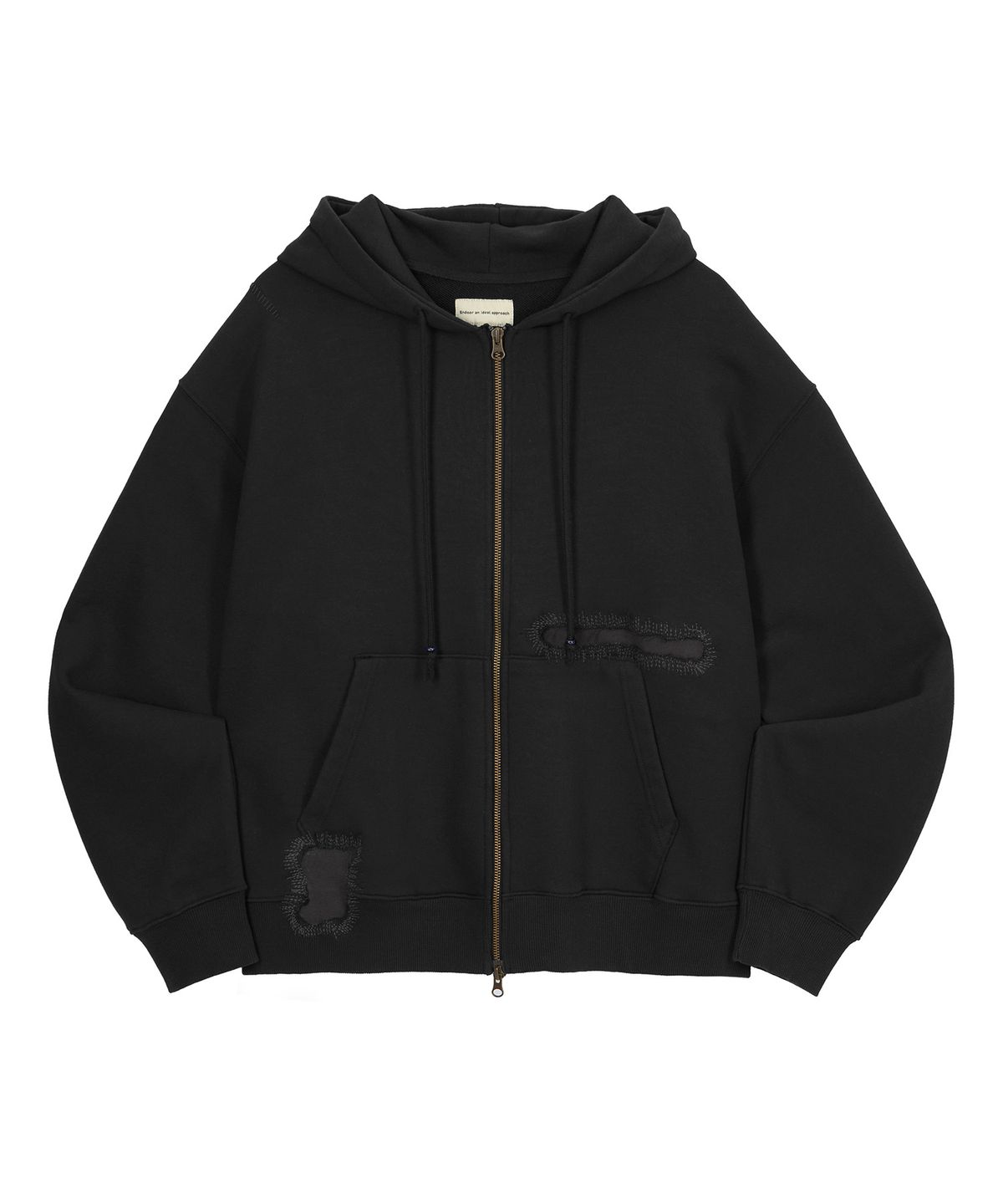 엔도어(ENDOOR) Scar Zip Hoodie (Black)