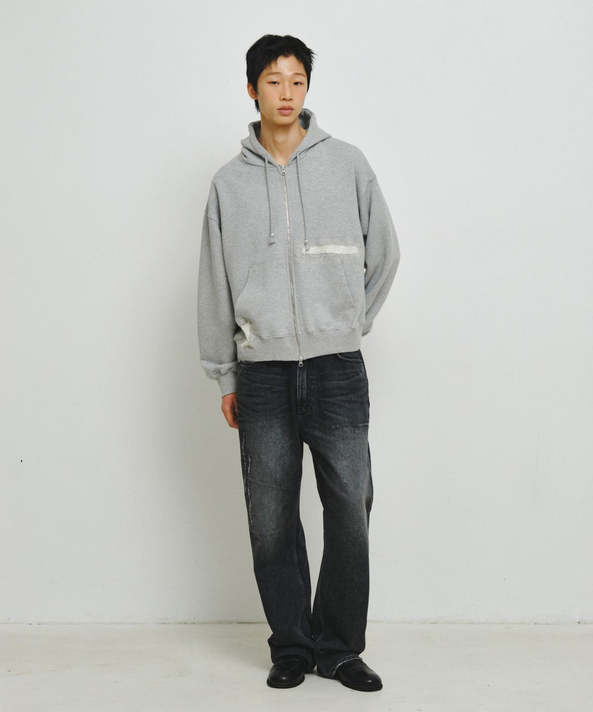 엔도어(ENDOOR) Scar Zip Hoodie (Gray)