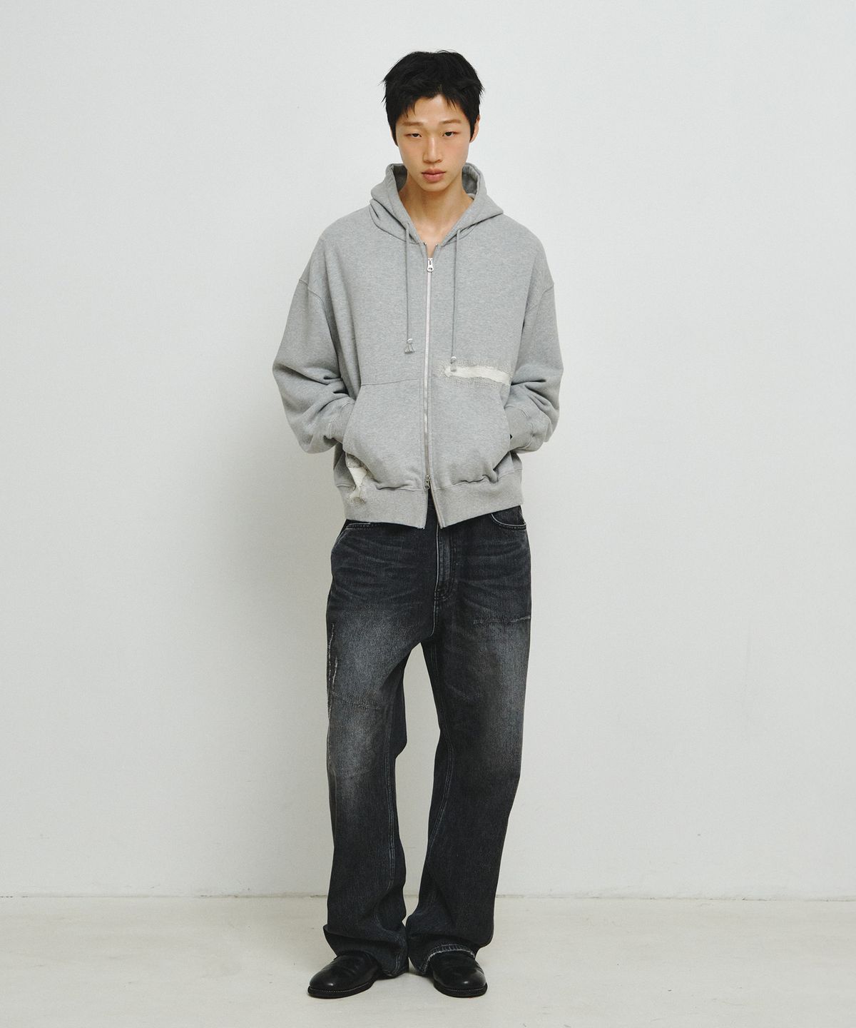 엔도어(ENDOOR) Scar Zip Hoodie (Gray)