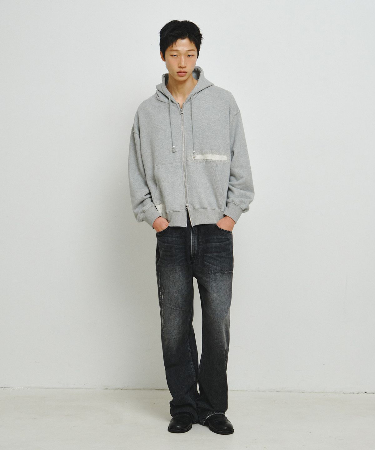 엔도어(ENDOOR) Scar Zip Hoodie (Gray)