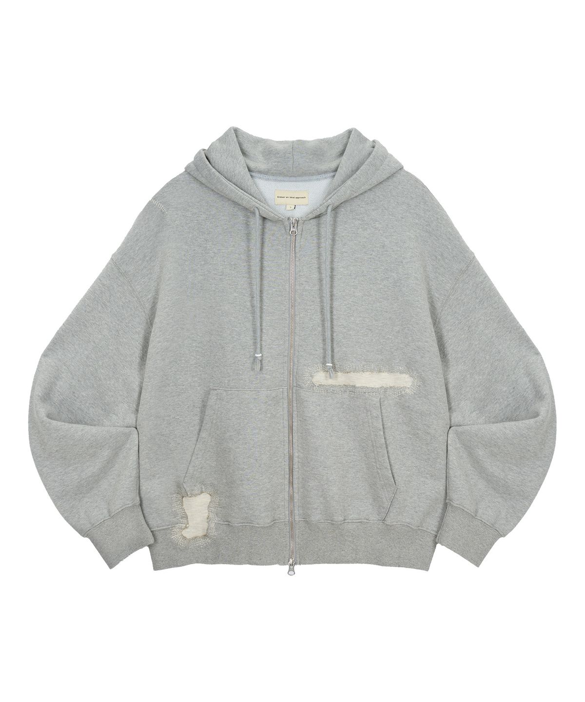 엔도어(ENDOOR) Scar Zip Hoodie (Gray)