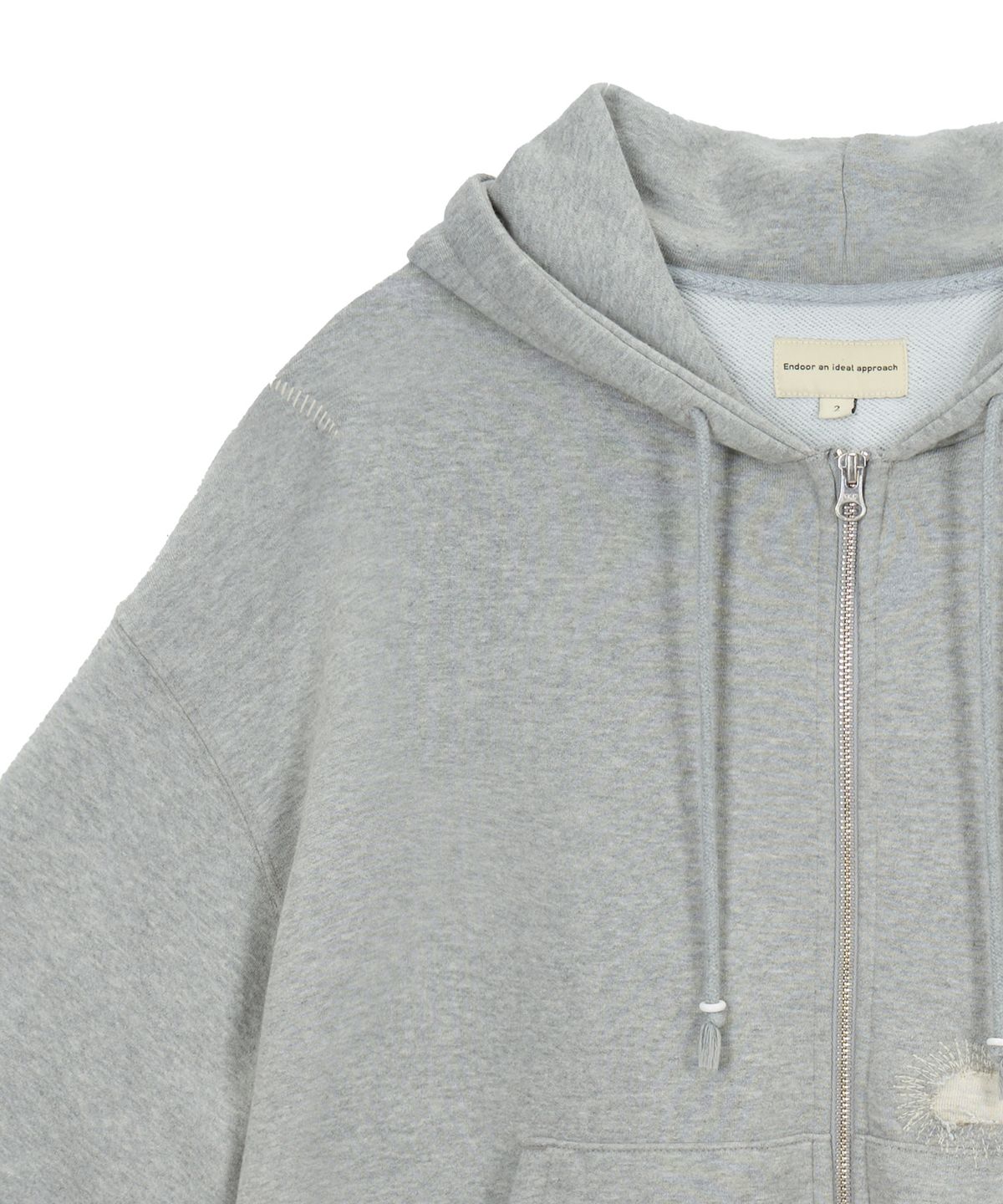 엔도어(ENDOOR) Scar Zip Hoodie (Gray)