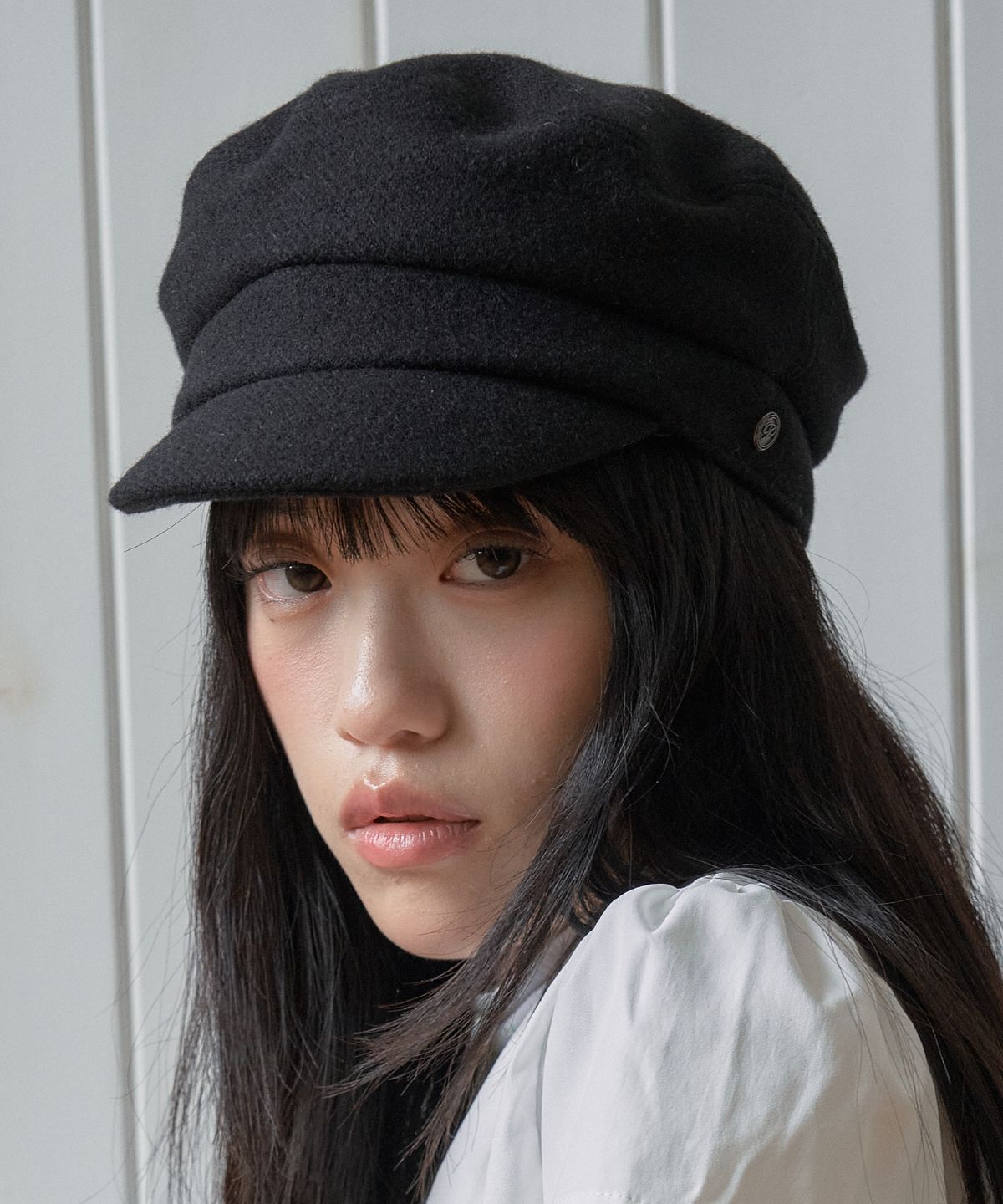 포에지담(POESIEDAME) CLASSIC NOUVELLE MARGOT HAT IN BLACK