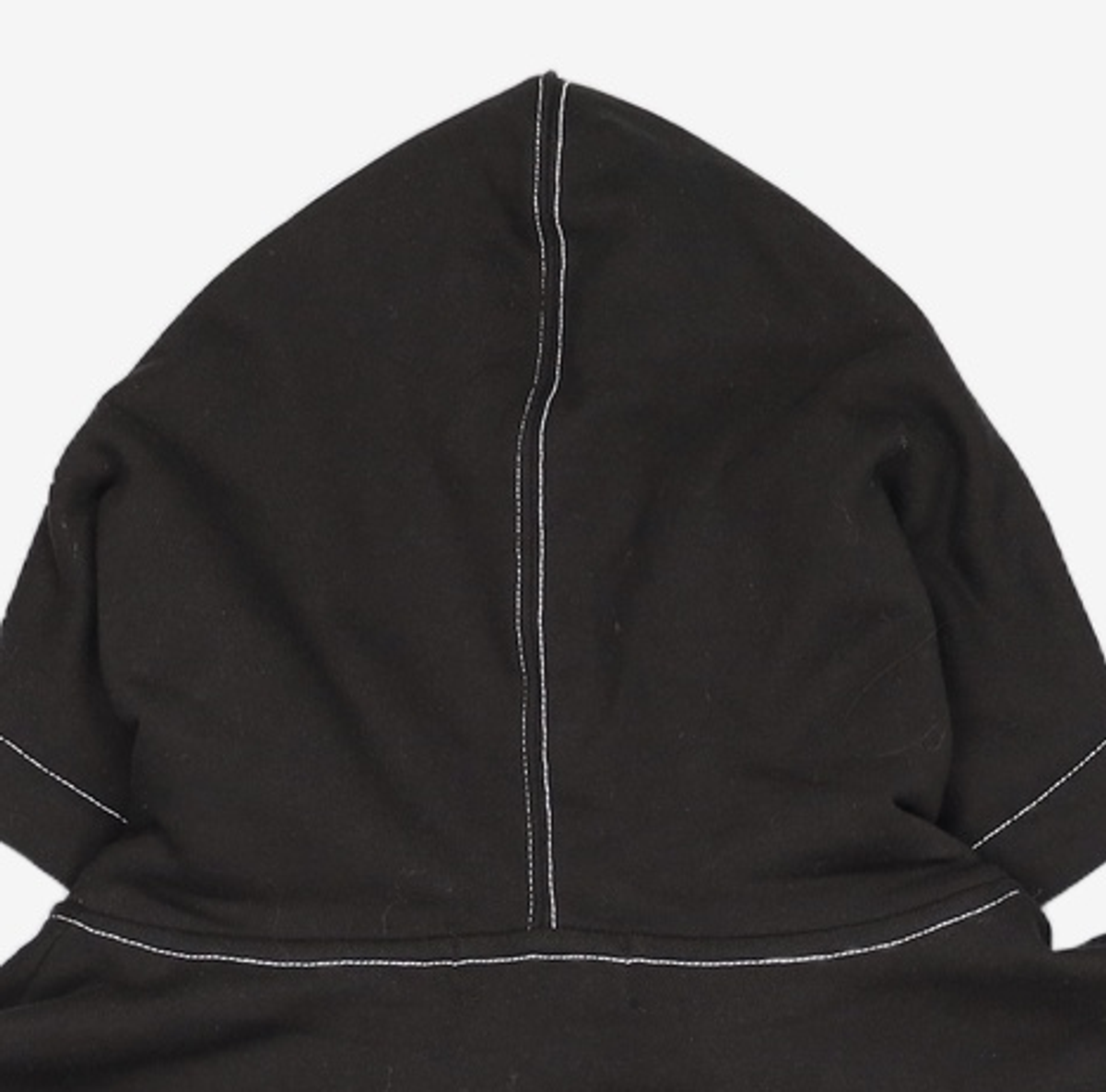 우알롱(WOOALONG) WAL signature stitch hood zip-up - BLACK L