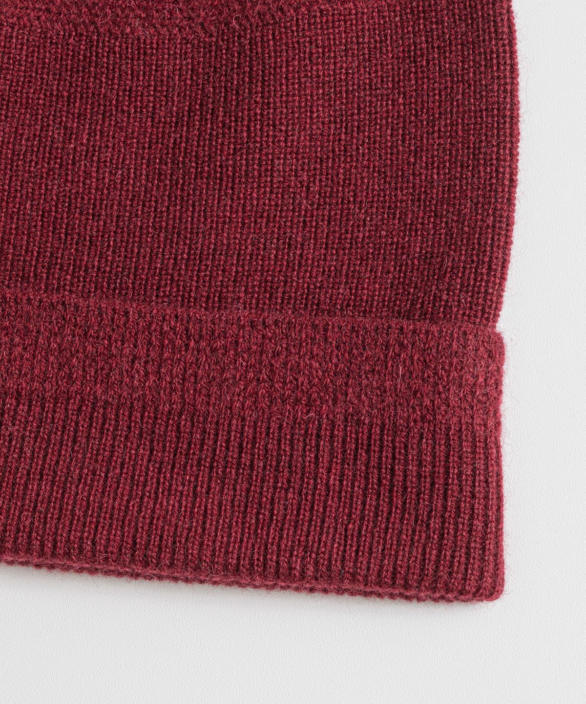 비헤비어(BEHEAVYER) YAK WOOL LONG BEANIE vintage red