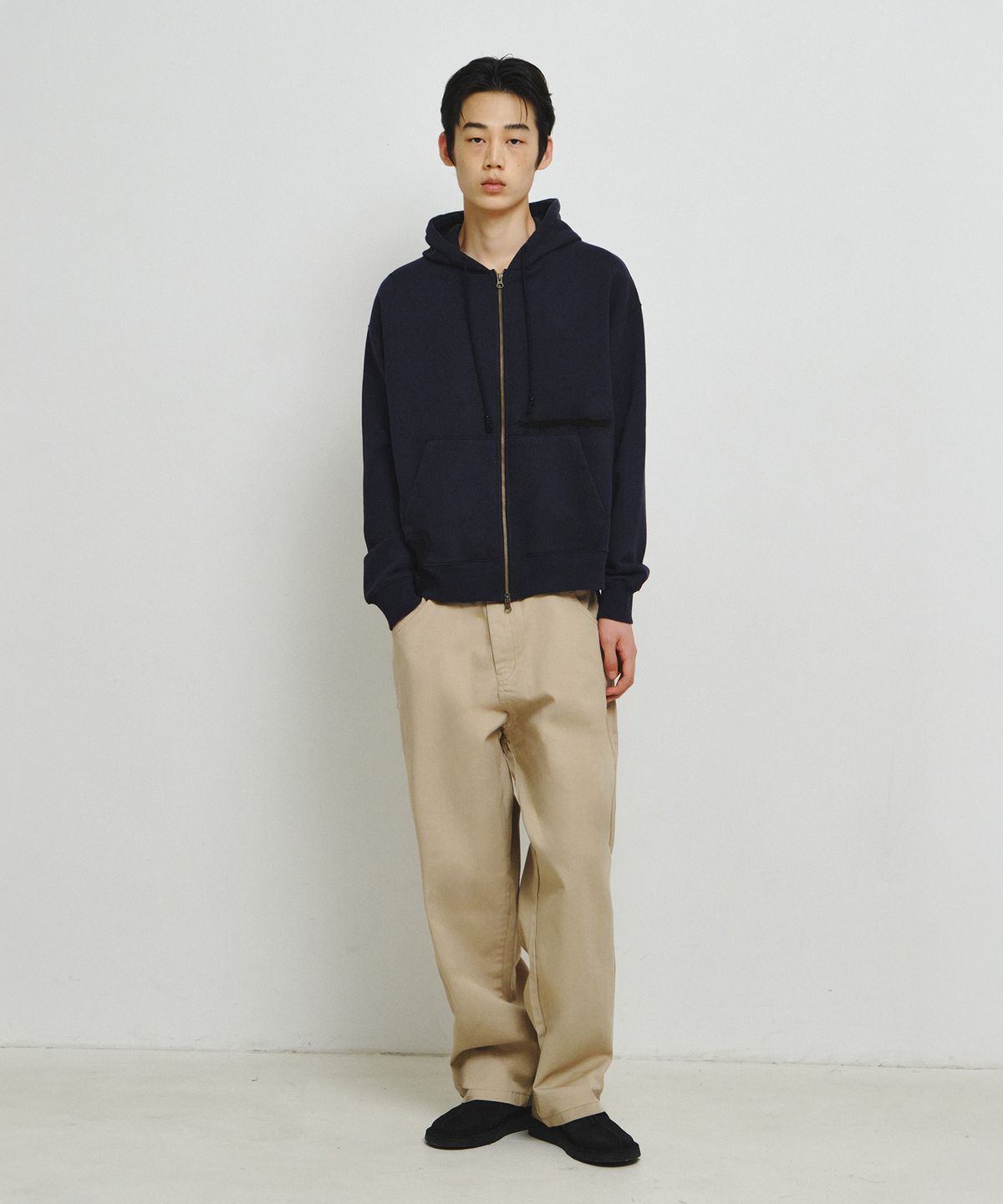 엔도어(ENDOOR) Scar Zip Hoodie (Navy)