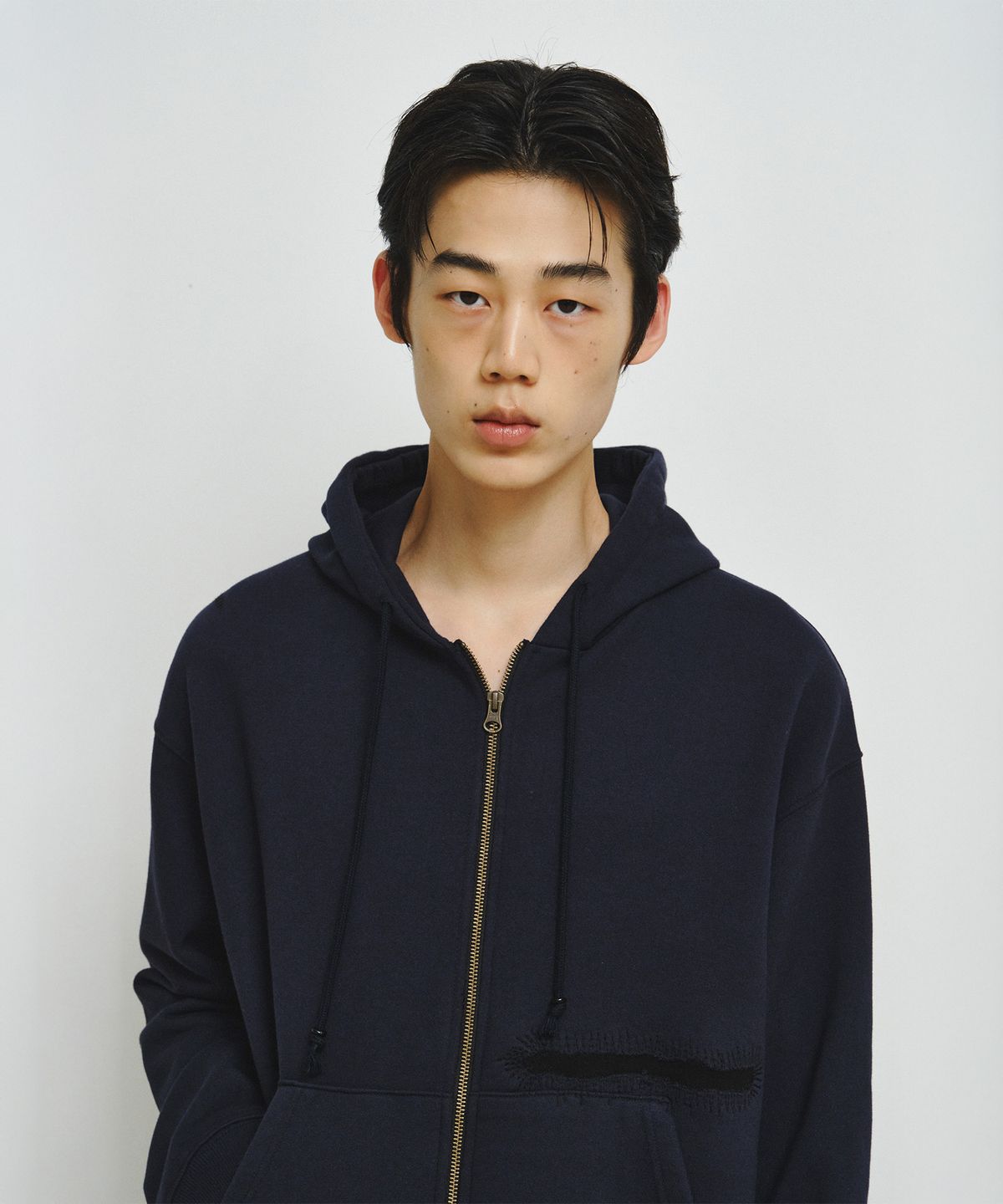 엔도어(ENDOOR) Scar Zip Hoodie (Navy)