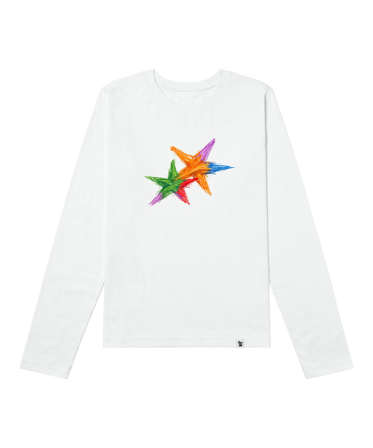 그레이버 오디너리(GRAVER ORDINARY) [ODNR UNISEX]Color Star 롱슬리브 긴팔티셔츠_Charcoal