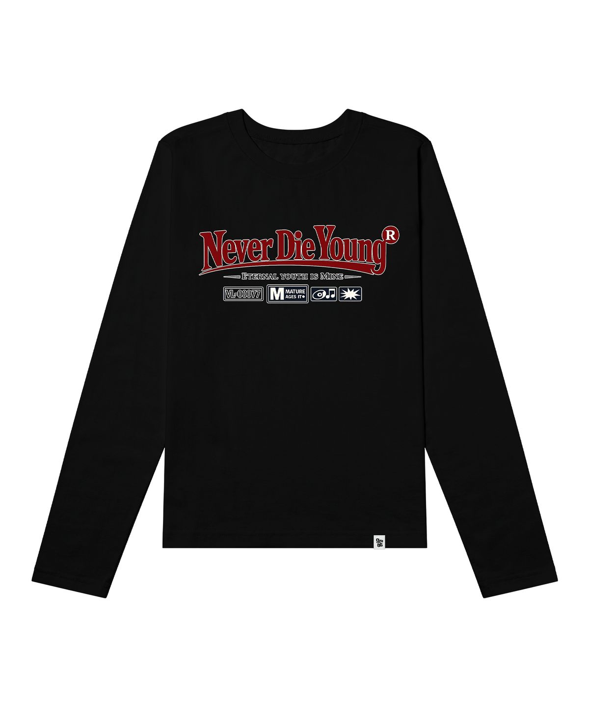 그레이버 오디너리(GRAVER ORDINARY) [ODNR UNISEX]Naver Die Young 롱슬리브 긴팔티셔츠_3color