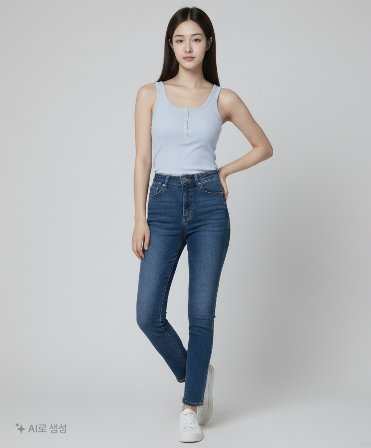미쏘(MIXXO) 버튼 골지 슬리브리스 RE HNG410A_MIWHNG80QA M