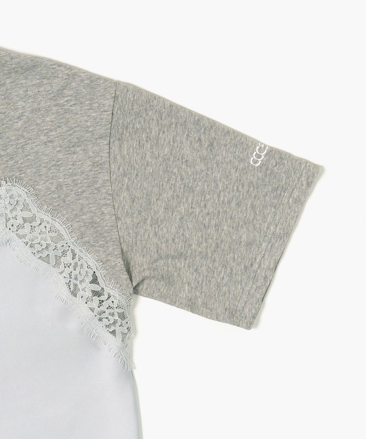 씨씨씨에스(CCCS) GREY LACE LAYER T-SHIRTS