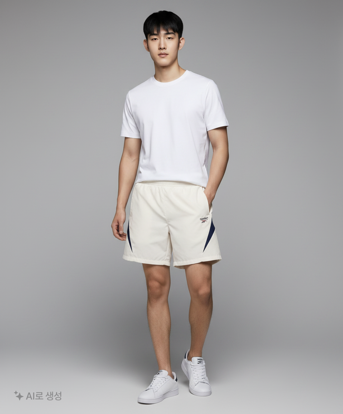리복(REEBOK) 일립스 쇼츠 - 화이트 L