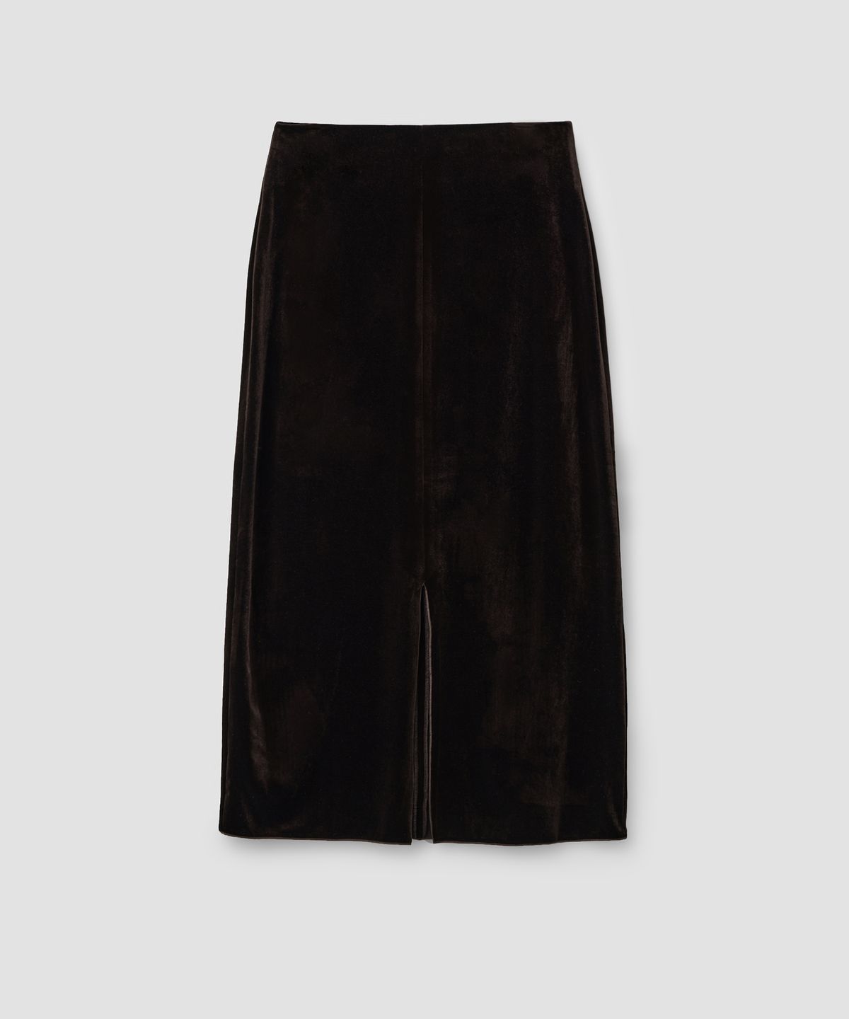 로우타이드(LOW TIDE) SOFT VELOUR MAXI SKIRT [BROWN]