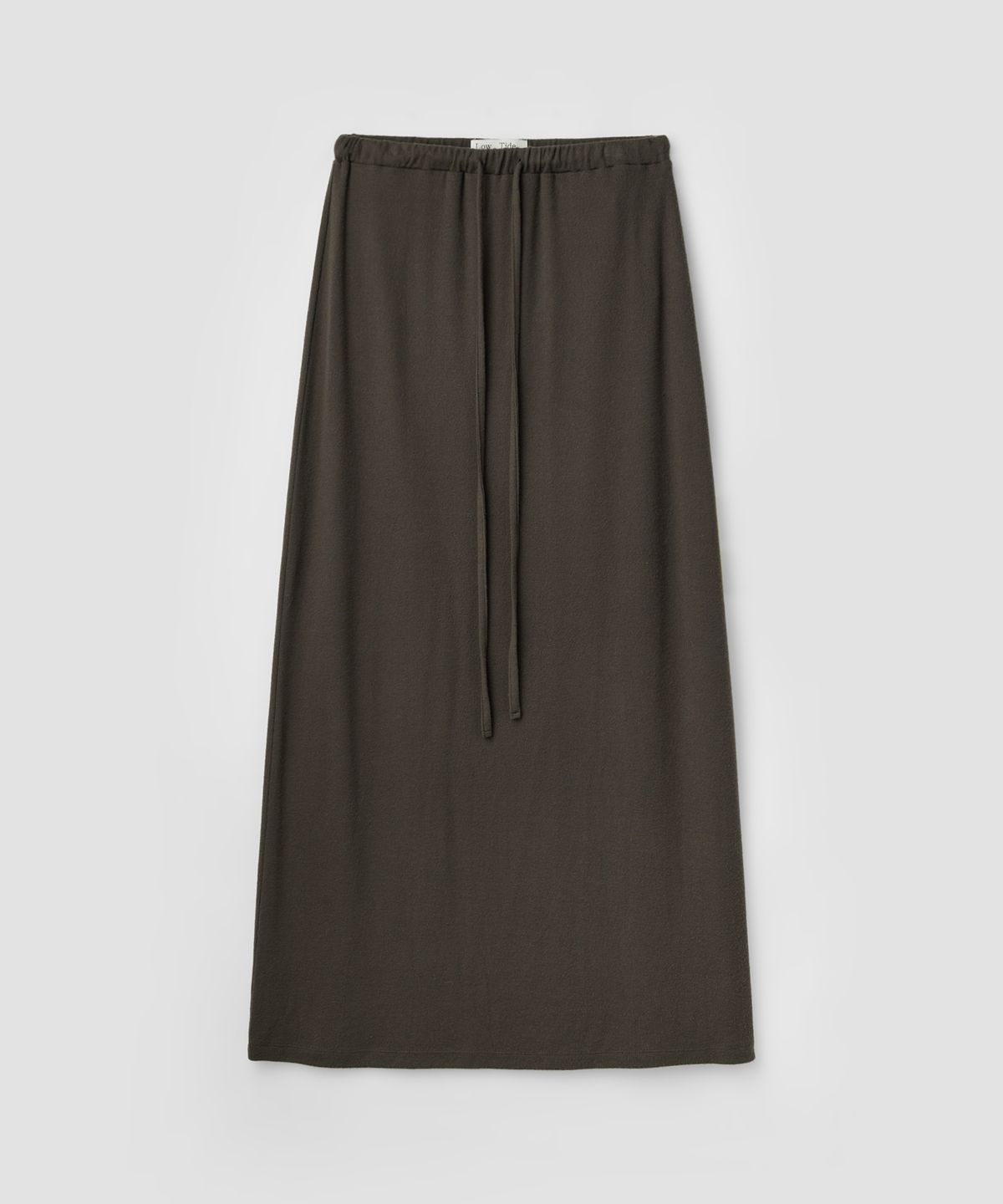로우타이드(LOW TIDE) SOFT BRUSHED MAXI SKIRT [BROWN]