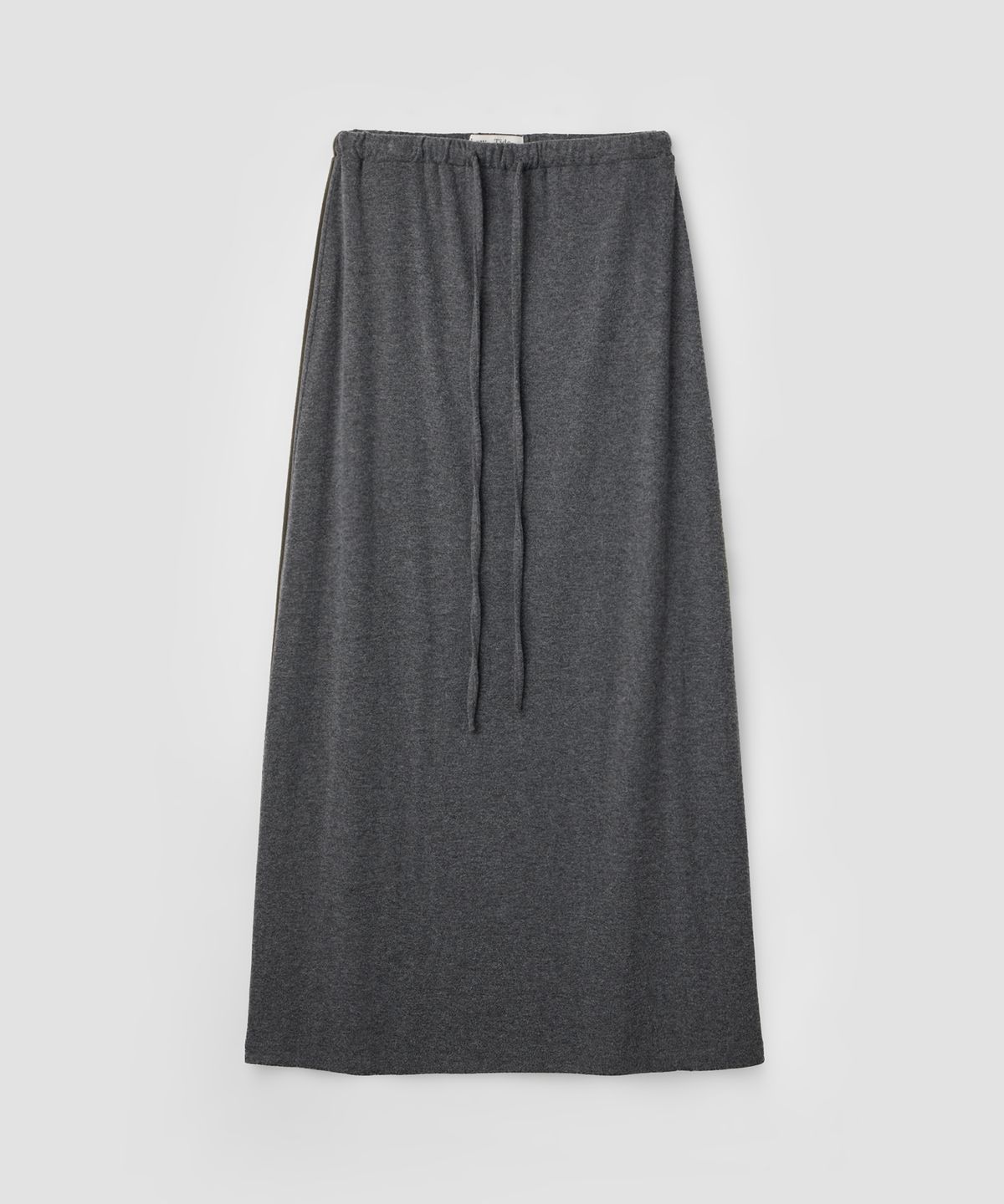 로우타이드(LOW TIDE) SOFT BRUSHED MAXI SKIRT [CHARCOAL]