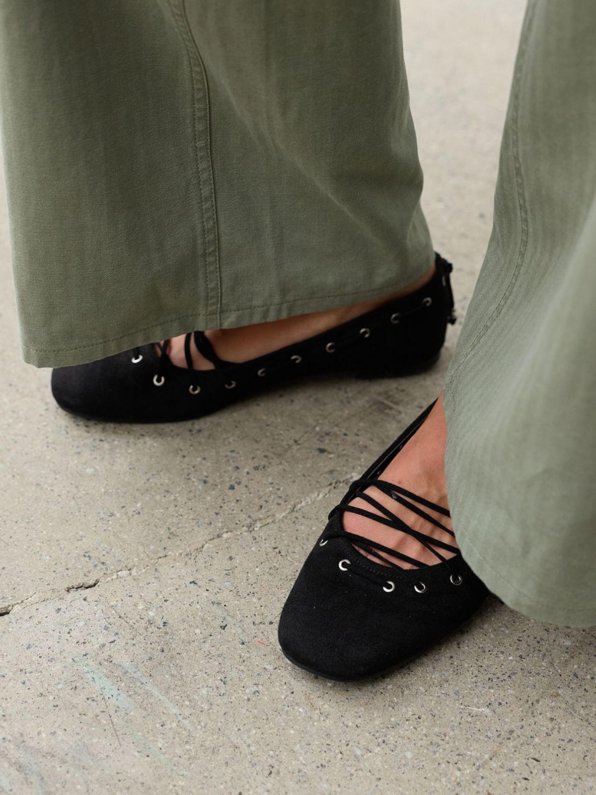 레이브(RAIVE) Belle Lace up Flats WA6AB027_2color
