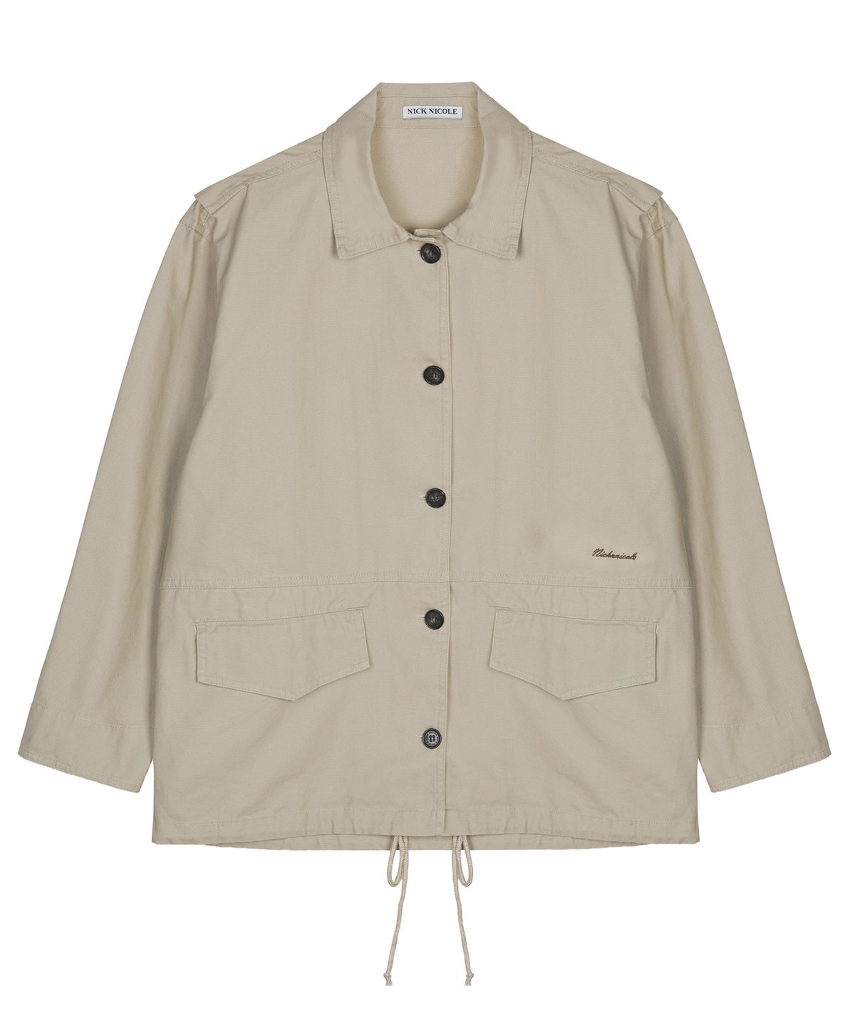 닉앤니콜(NICK&NICOLE) WASHED COTTON WORK JACKET_BEIGE