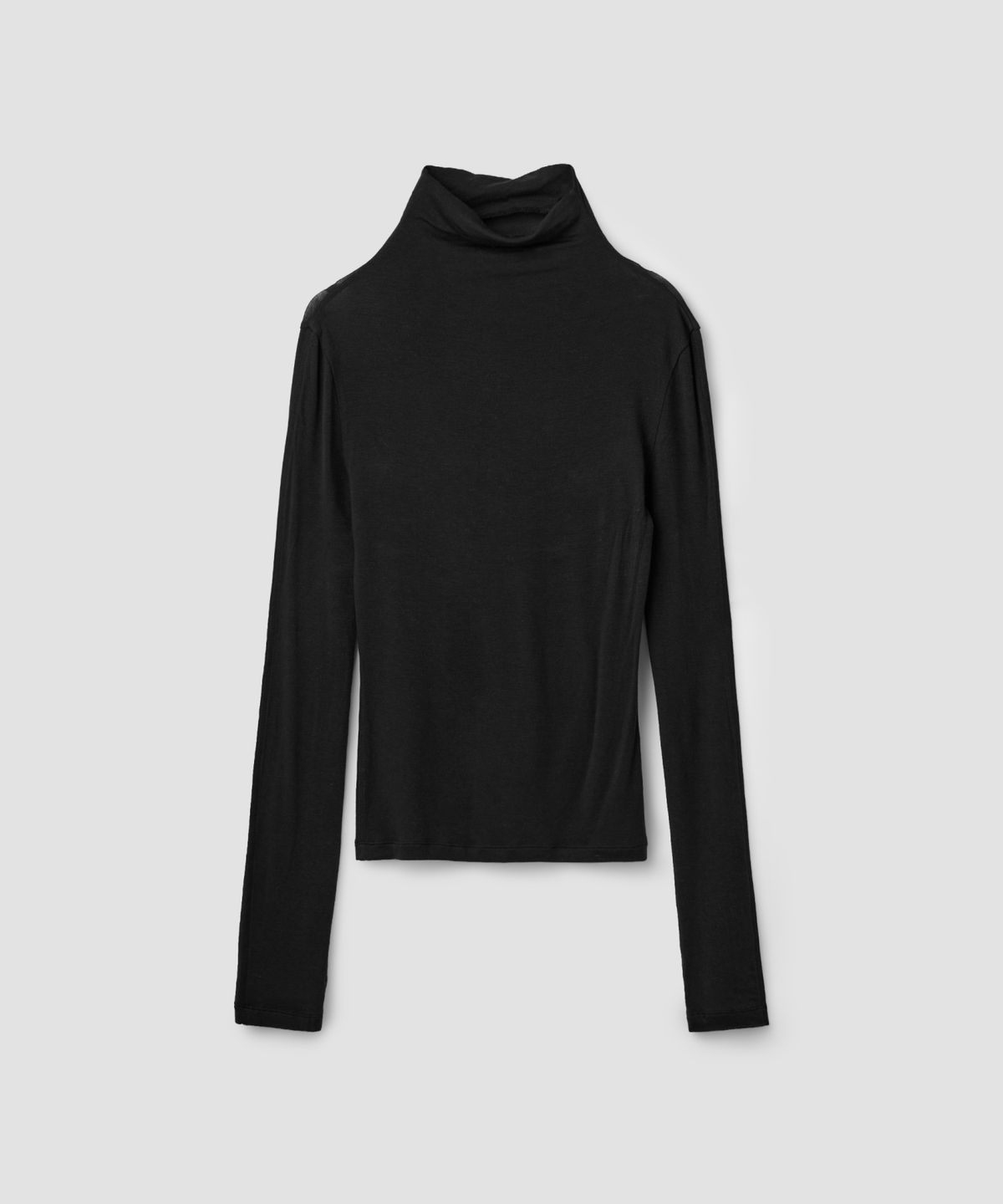 로우타이드(LOW TIDE) HIGH NECK STITCH TOP [BLACK]