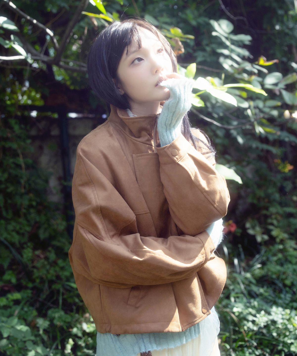 에프디알(FDR) Eden Crop Rider Jacket_Camel