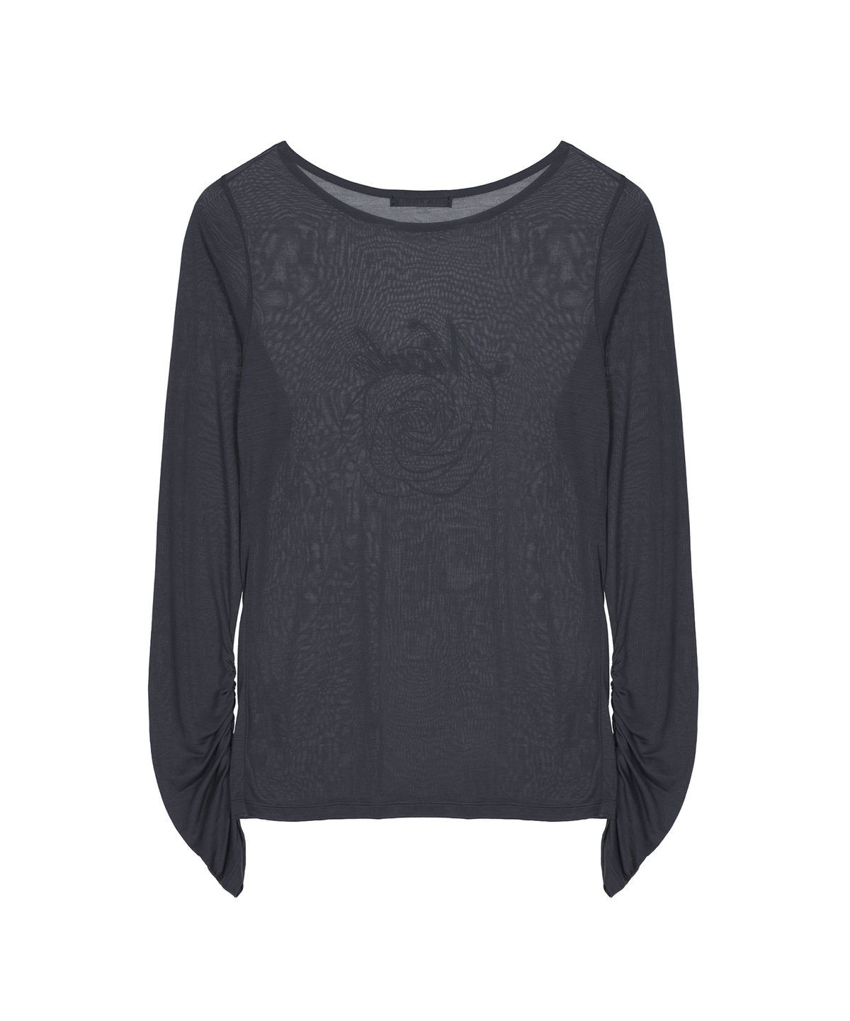 닉앤니콜(NICK&NICOLE) NICOLE ROSE SHIRRING TOP_CHARCOAL