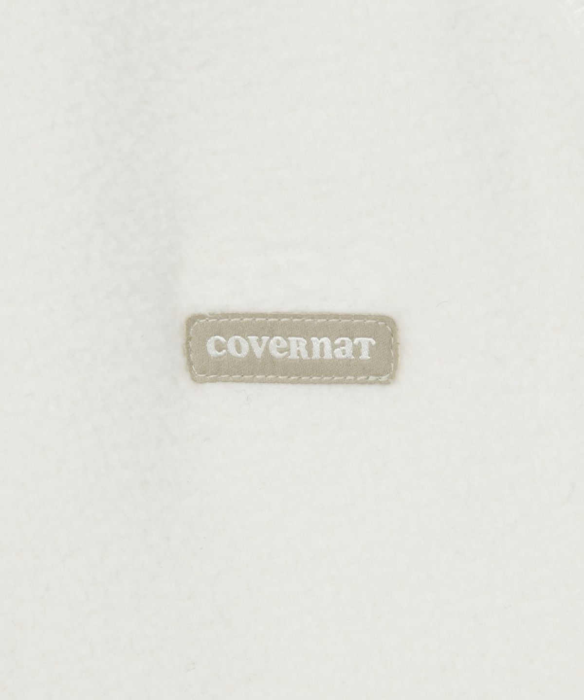커버낫 우먼(COVERNAT WOMAN) 우먼 웜온 플리스 하프집업 맨투맨 아이보리