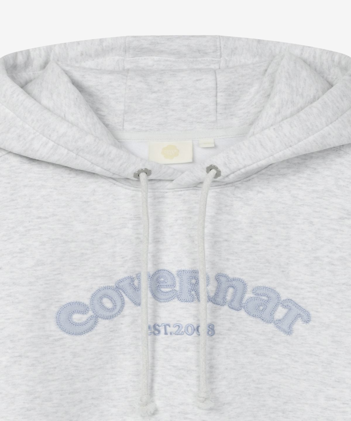 커버낫 우먼(COVERNAT WOMAN) 우먼 쿠퍼로고 기모 후디 헤더 그레이